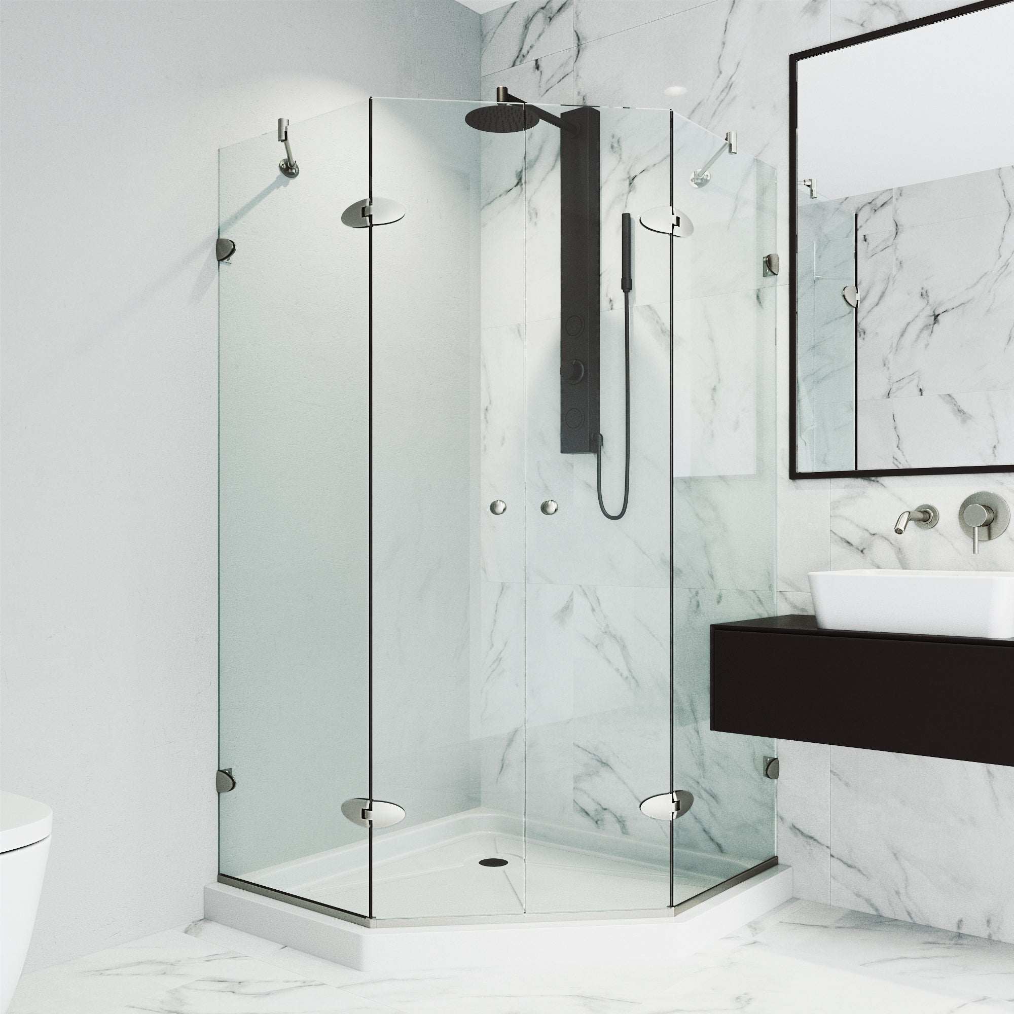 Gemini Frameless Neo-Angle Shower Enclosure - Image 41