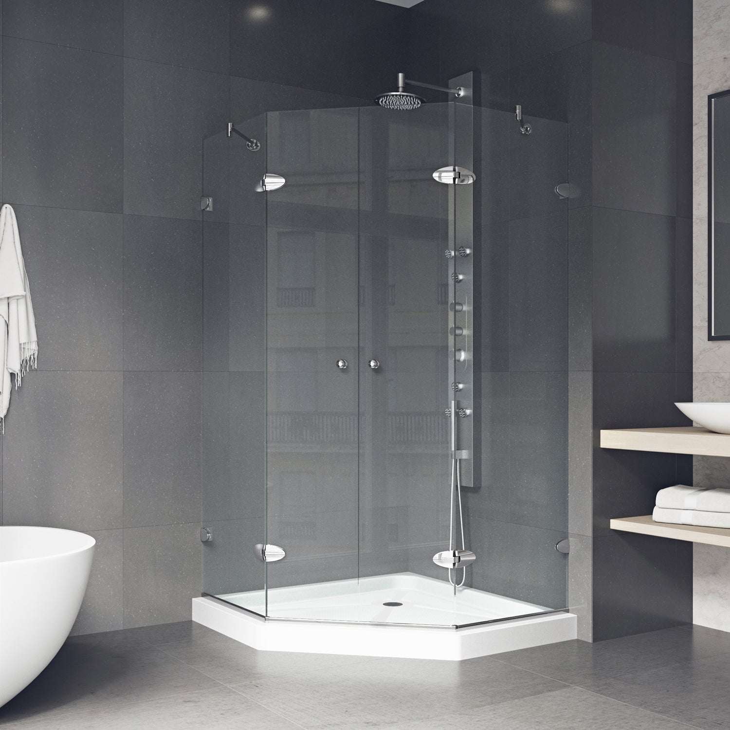 Gemini Frameless Neo-Angle Shower Enclosure - Image 55