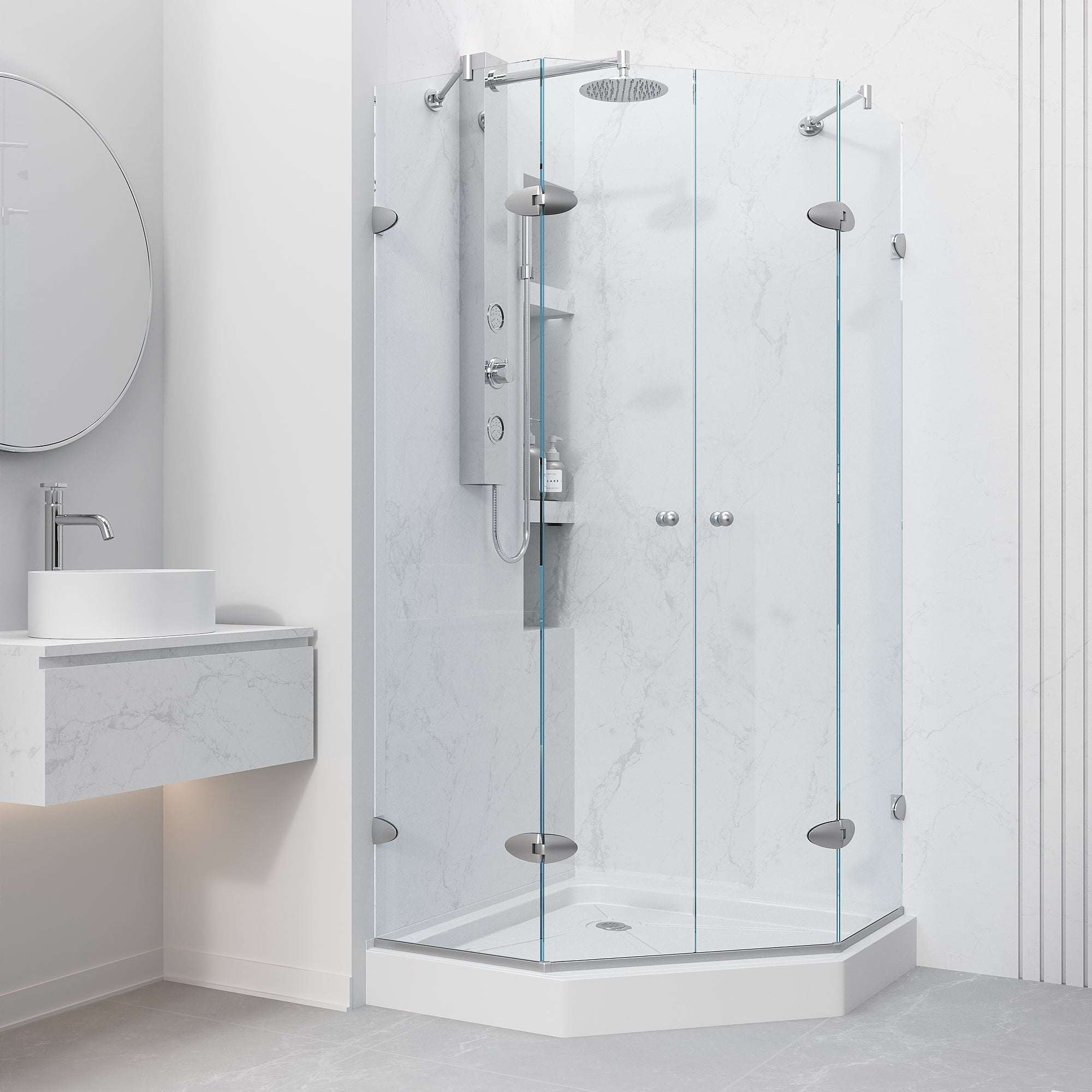 Gemini Frameless Neo-Angle Shower Enclosure - Image 62