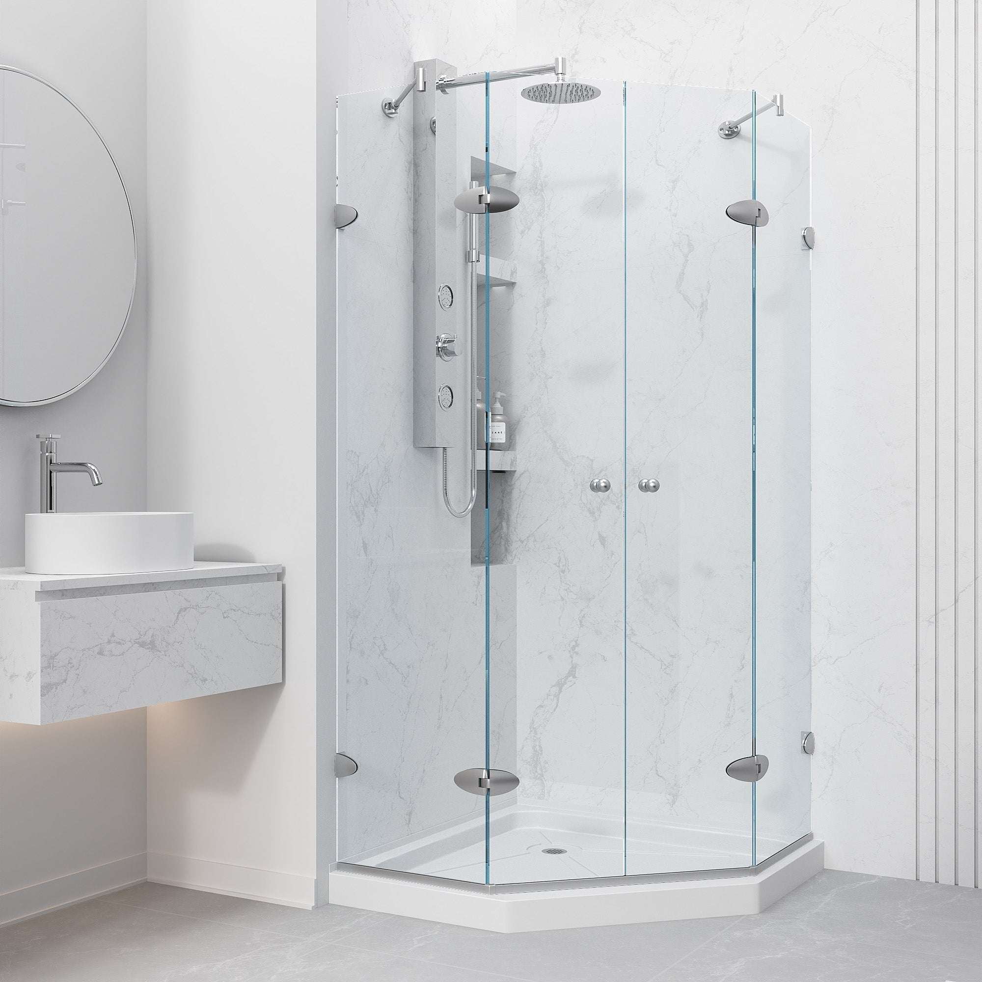 Gemini Frameless Neo-Angle Shower Enclosure - Image 63