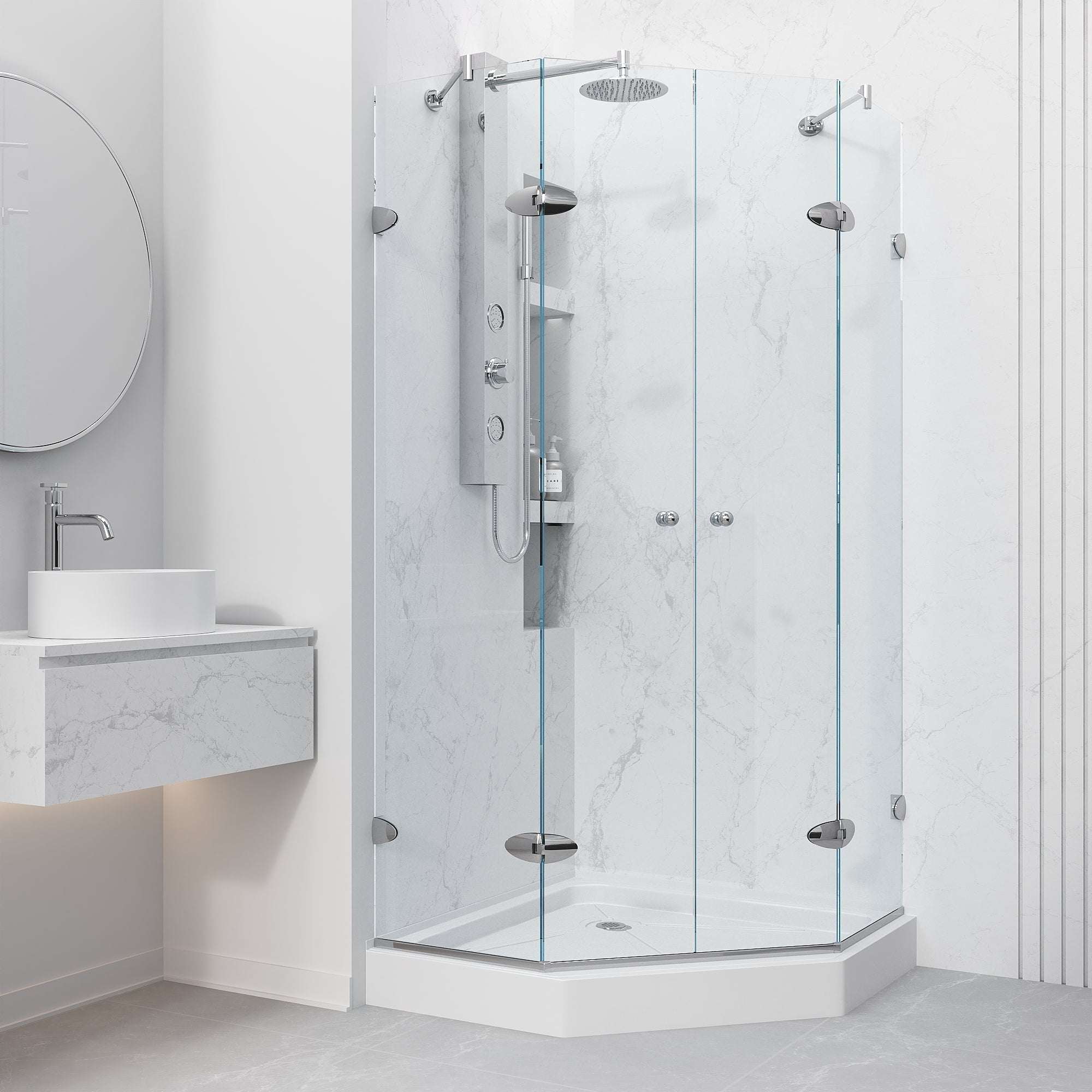 Gemini Frameless Neo-Angle Shower Enclosure - Image 65