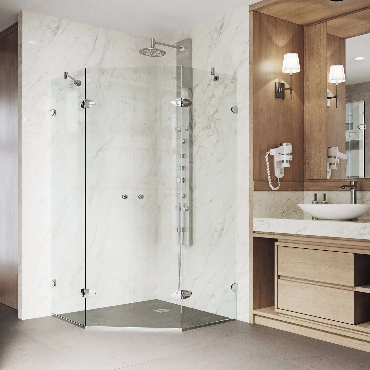 Gemini Frameless Neo-Angle Shower Enclosure - Image 76
