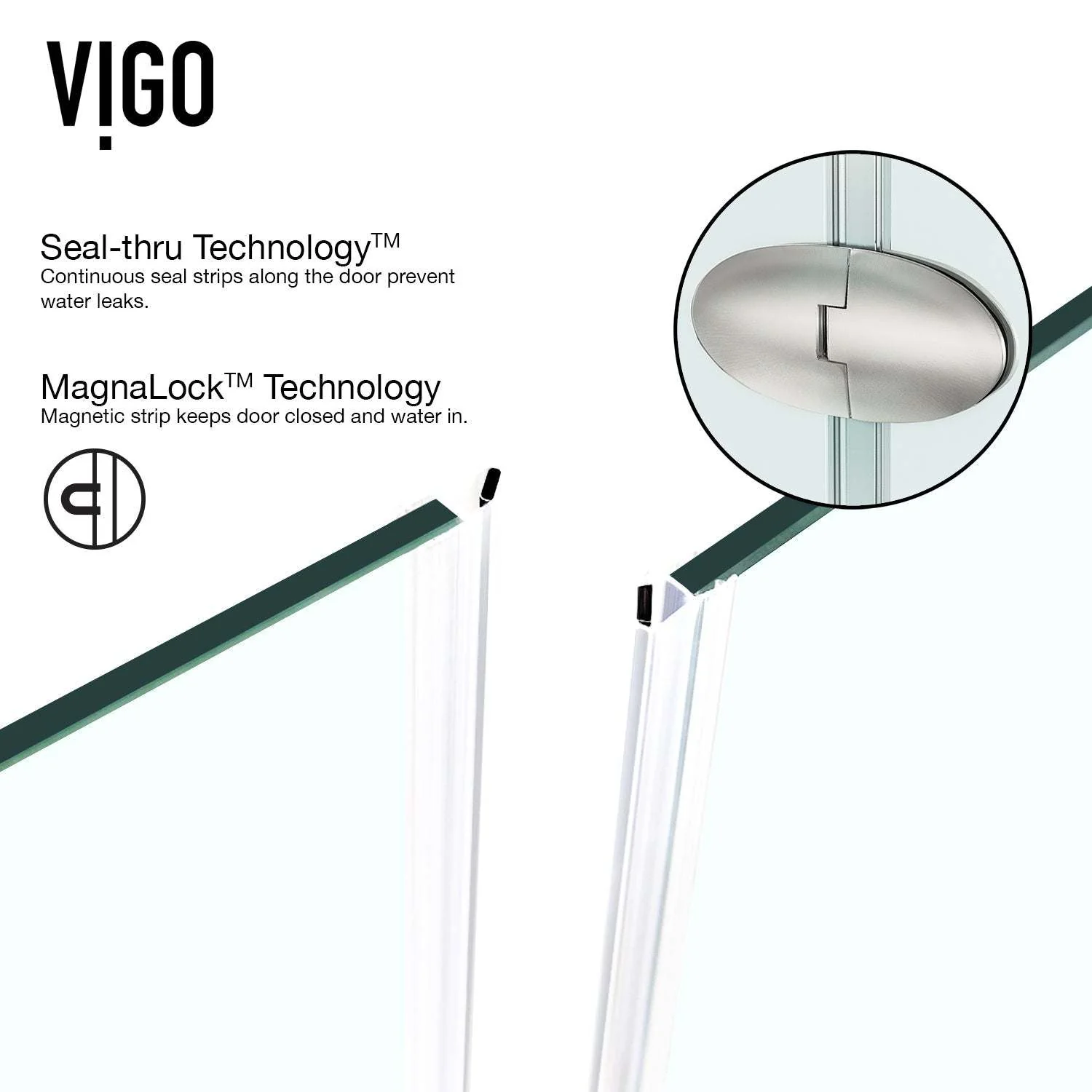 Gemini Frameless Neo-Angle Shower Enclosure - Image 8