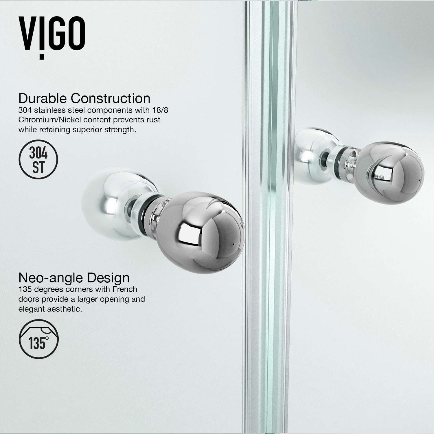 Gemini Frameless Neo-Angle Shower Enclosure - Image 88