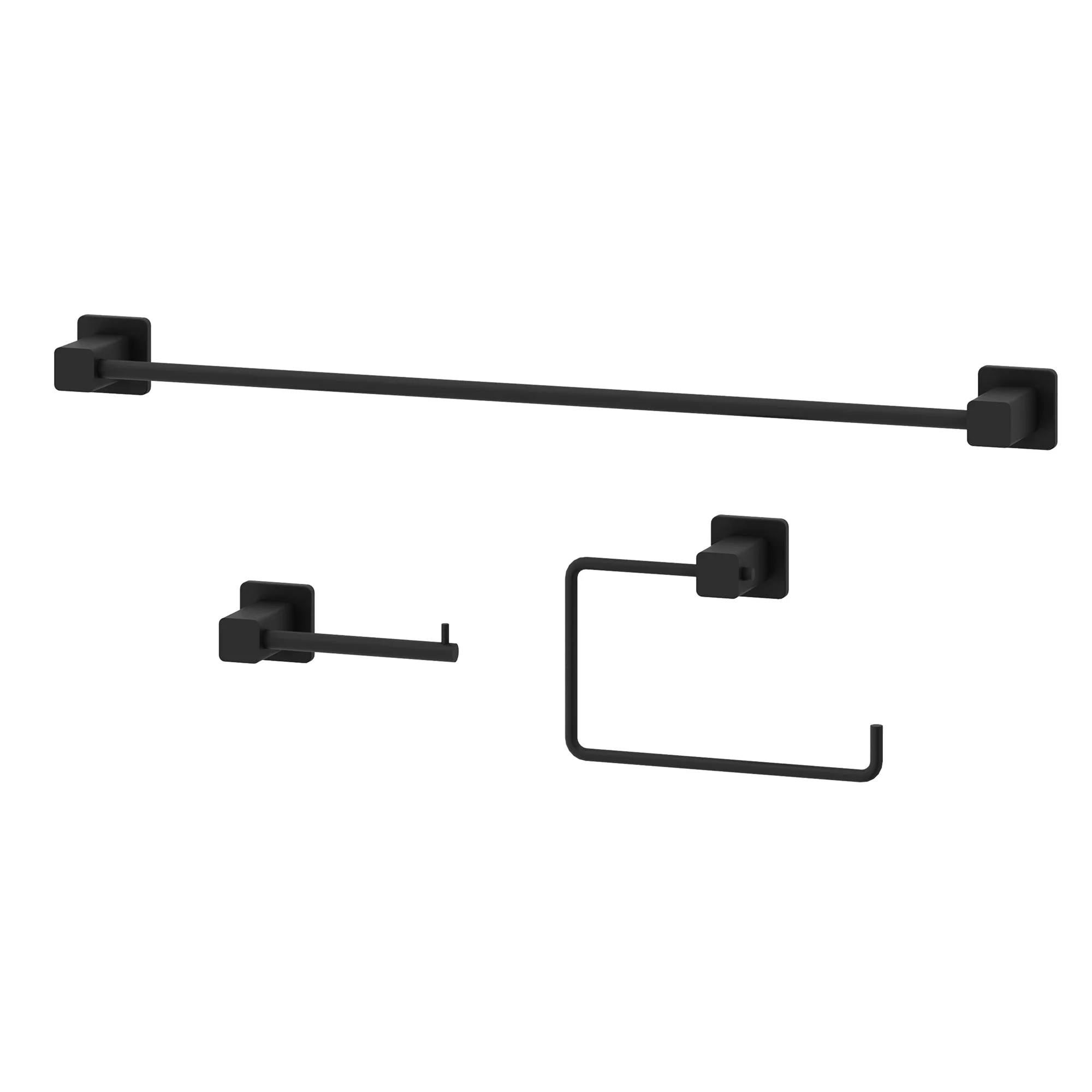 Meridian 3-Piece Bath Hardware Set with 24 in. Towel Bar, Toilet Paper Holder, Hand Towel Holder - Image 12