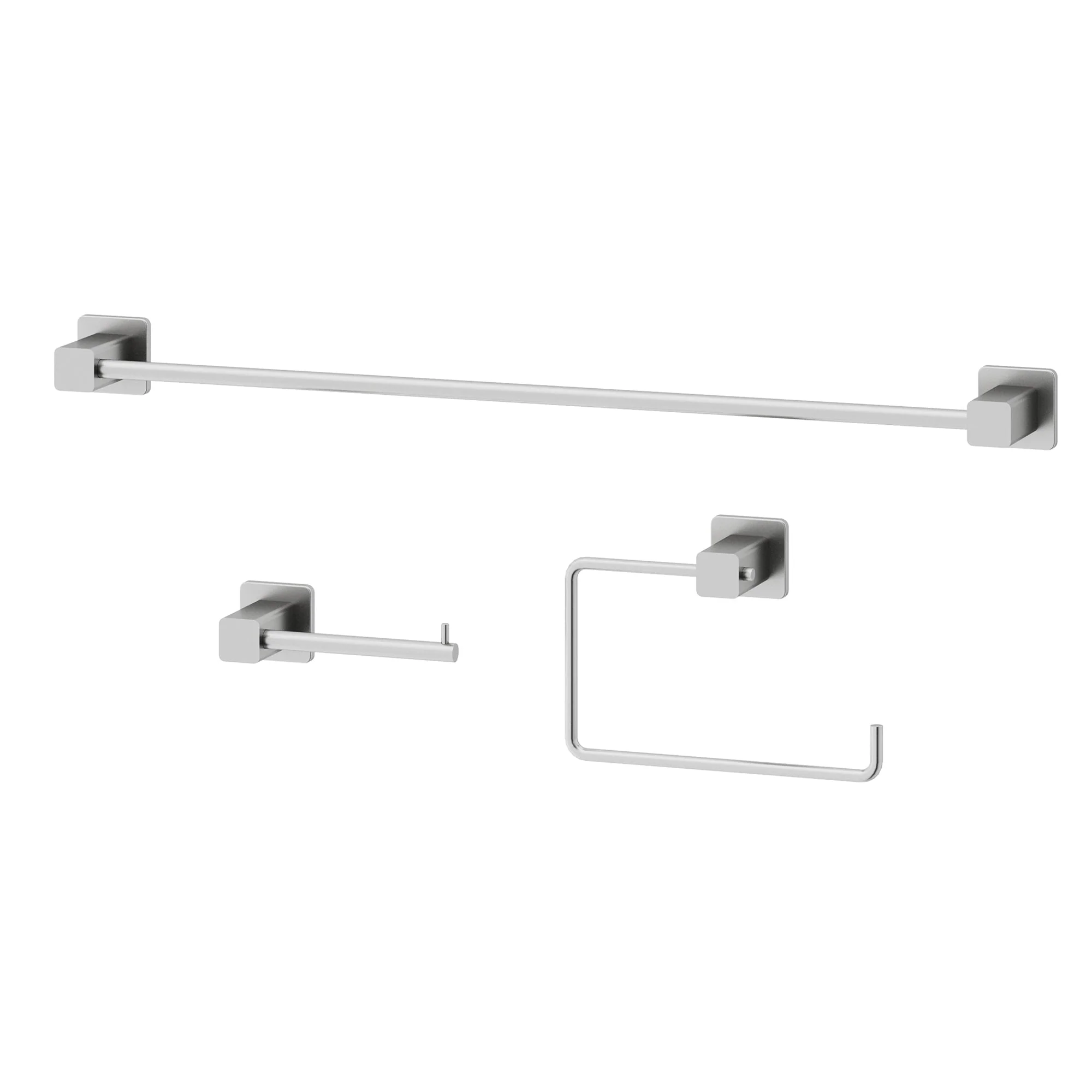 Meridian 3-Piece Bath Hardware Set with 24 in. Towel Bar, Toilet Paper Holder, Hand Towel Holder - Image 48