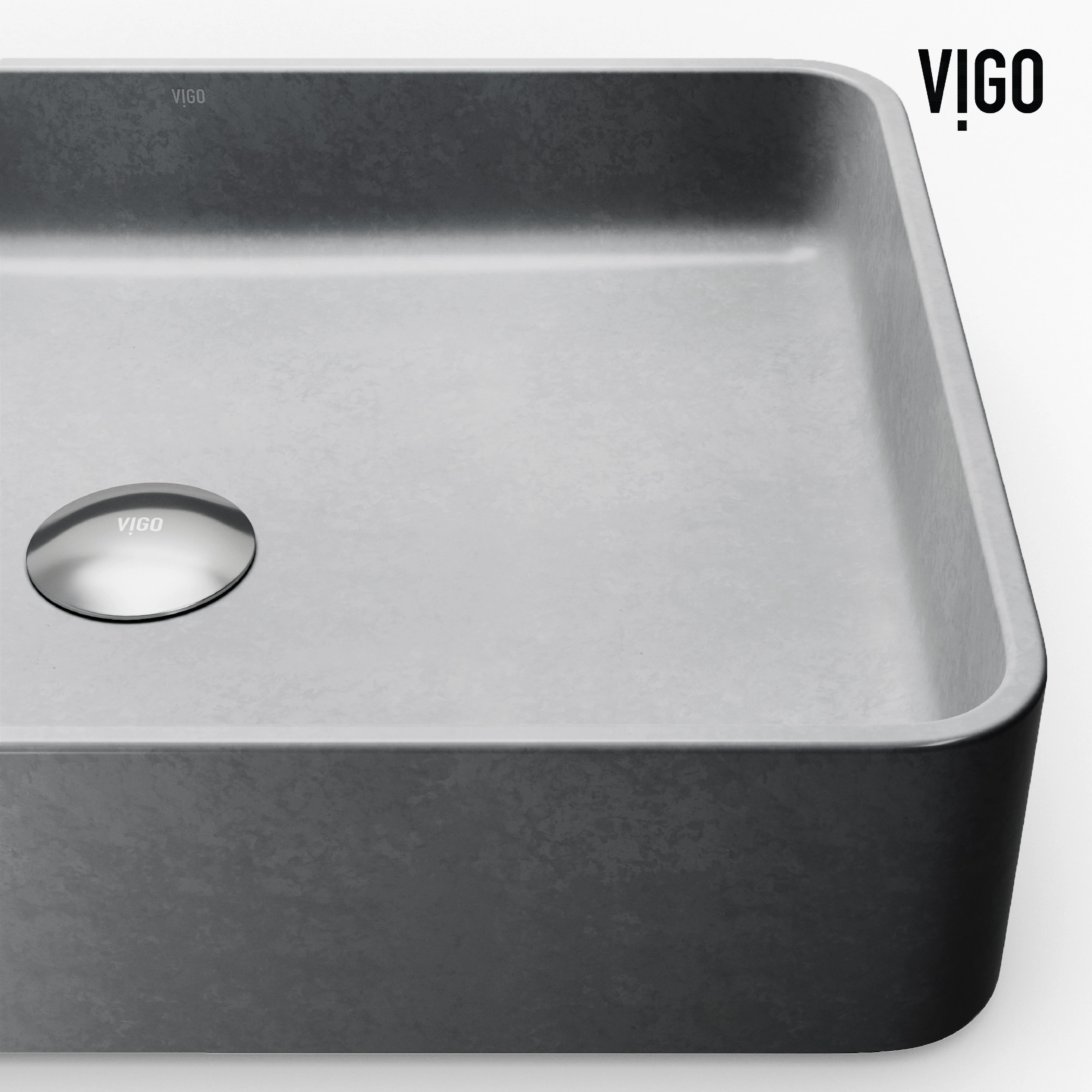 Meridian Rectangular Concreto Stone™ Vessel Sink - Image 19