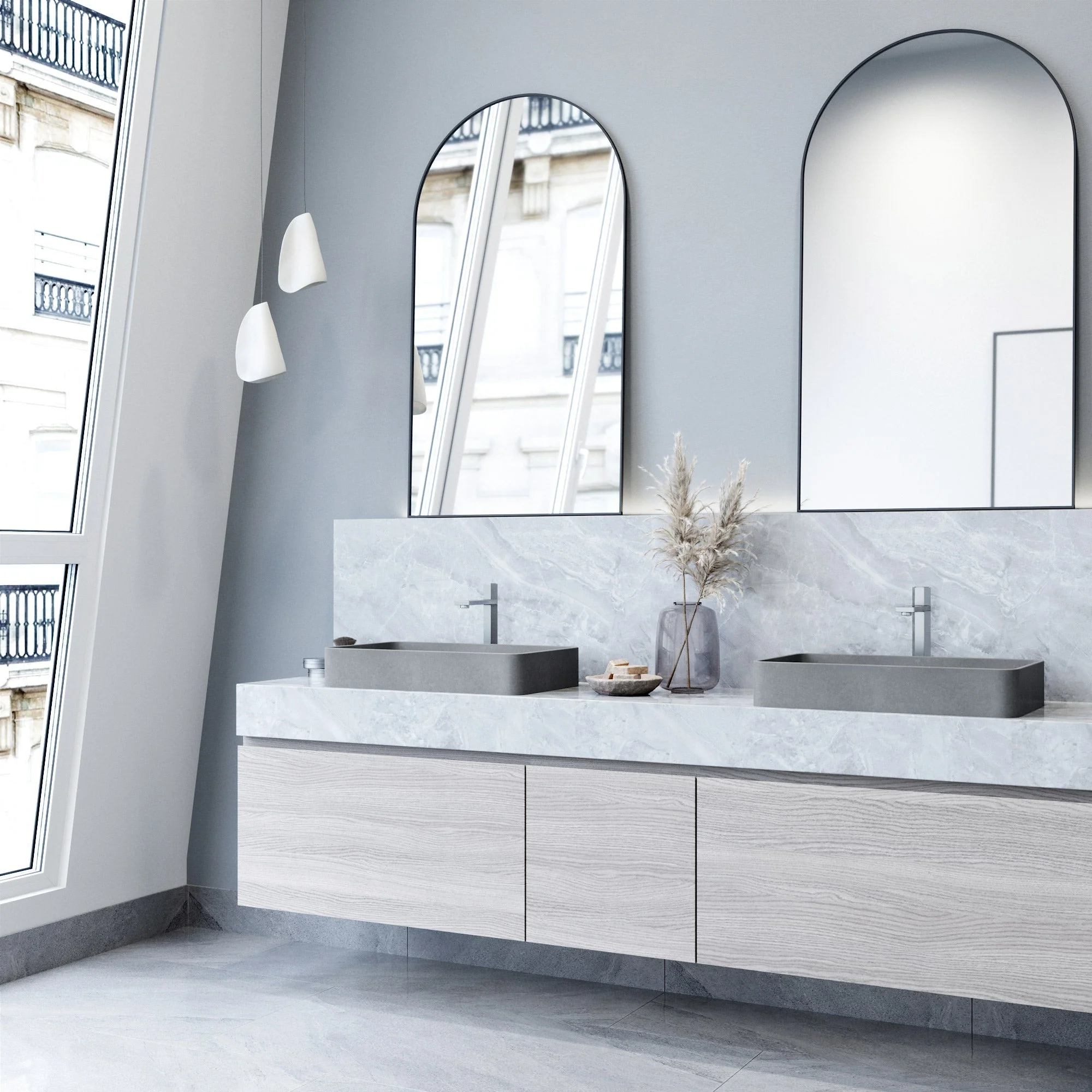 Meridian Rectangular Concreto Stone™ Vessel Sink - Image 25