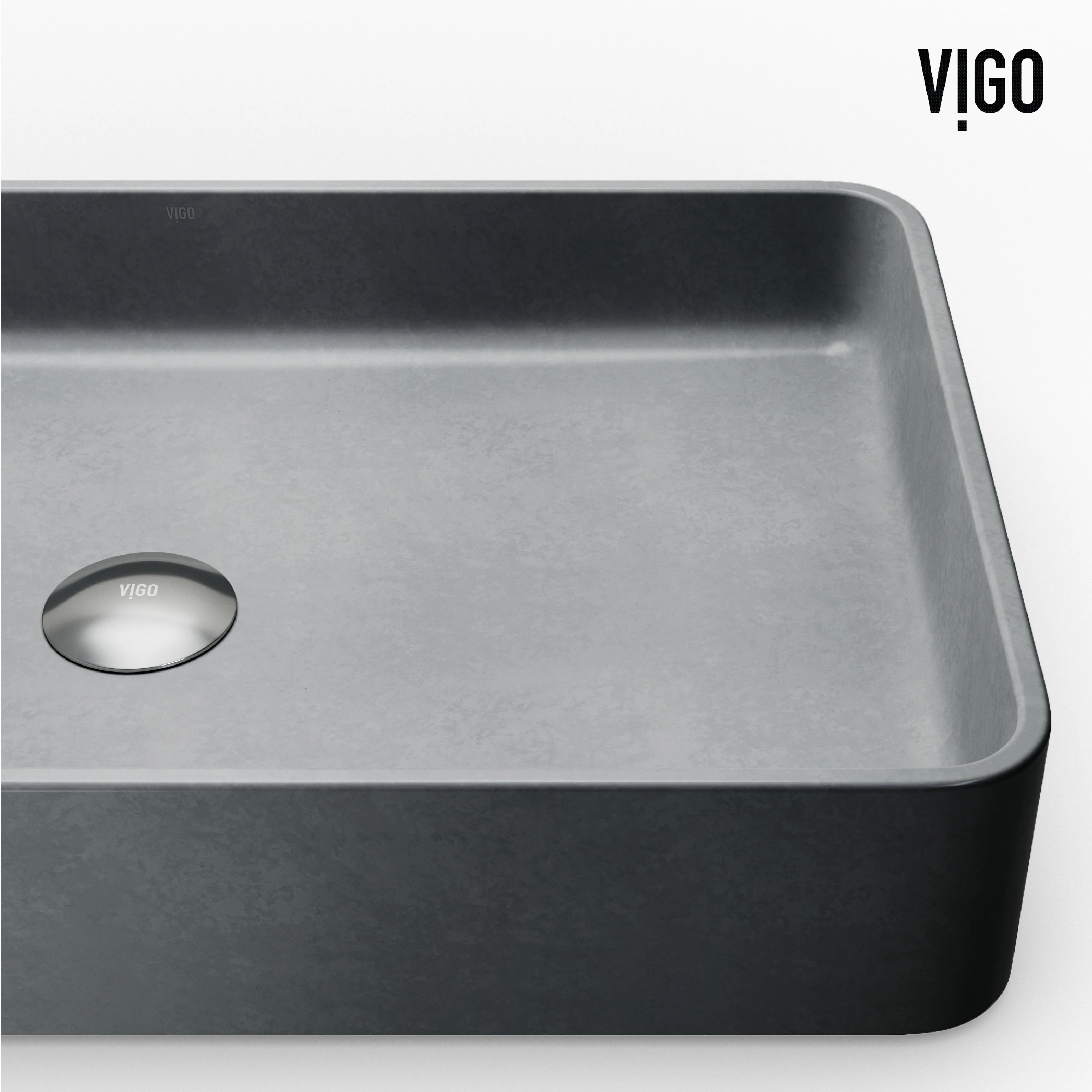 Meridian Rectangular Concreto Stone™ Vessel Sink - Image 30