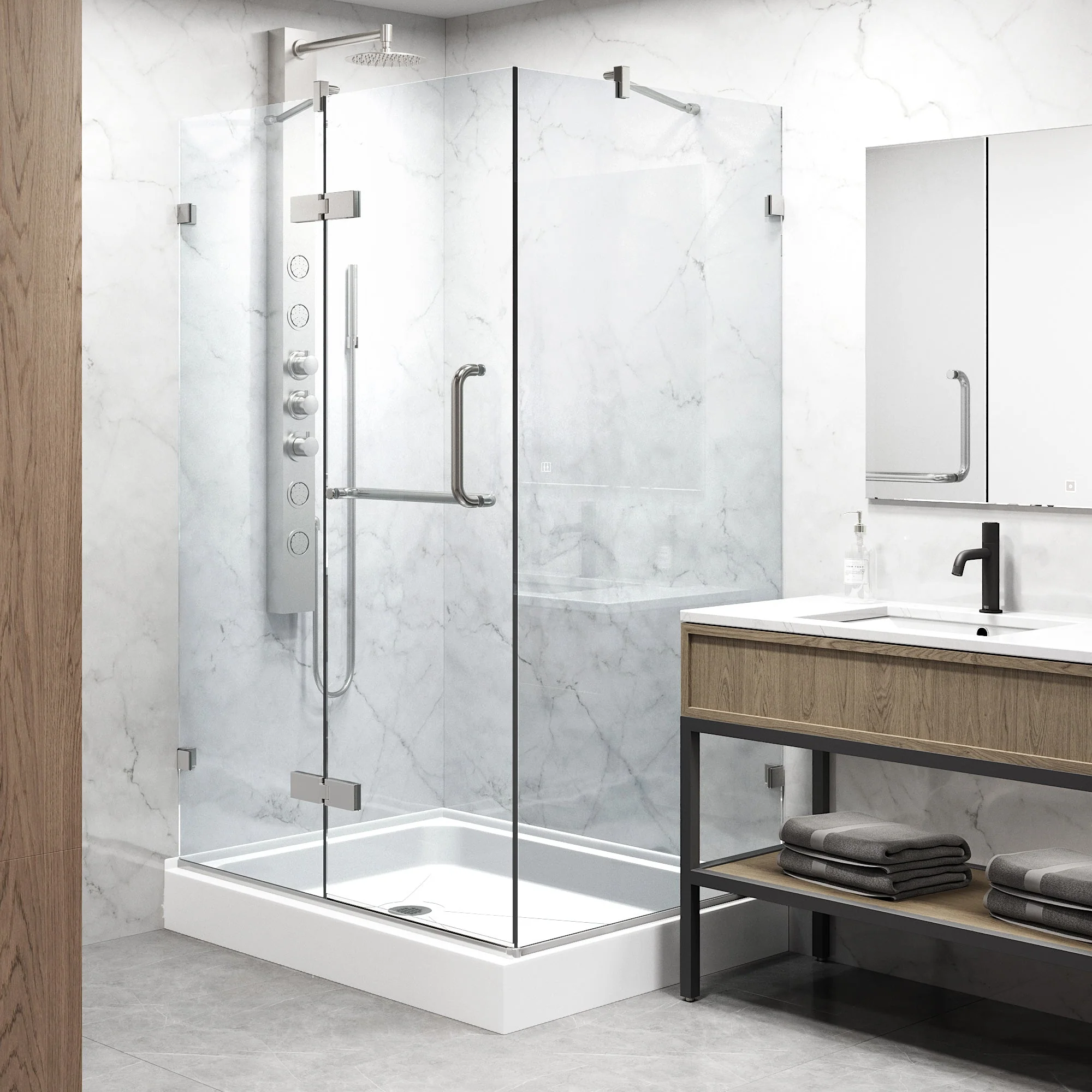 Monteray Frameless Square Shower Enclosure - Image 113