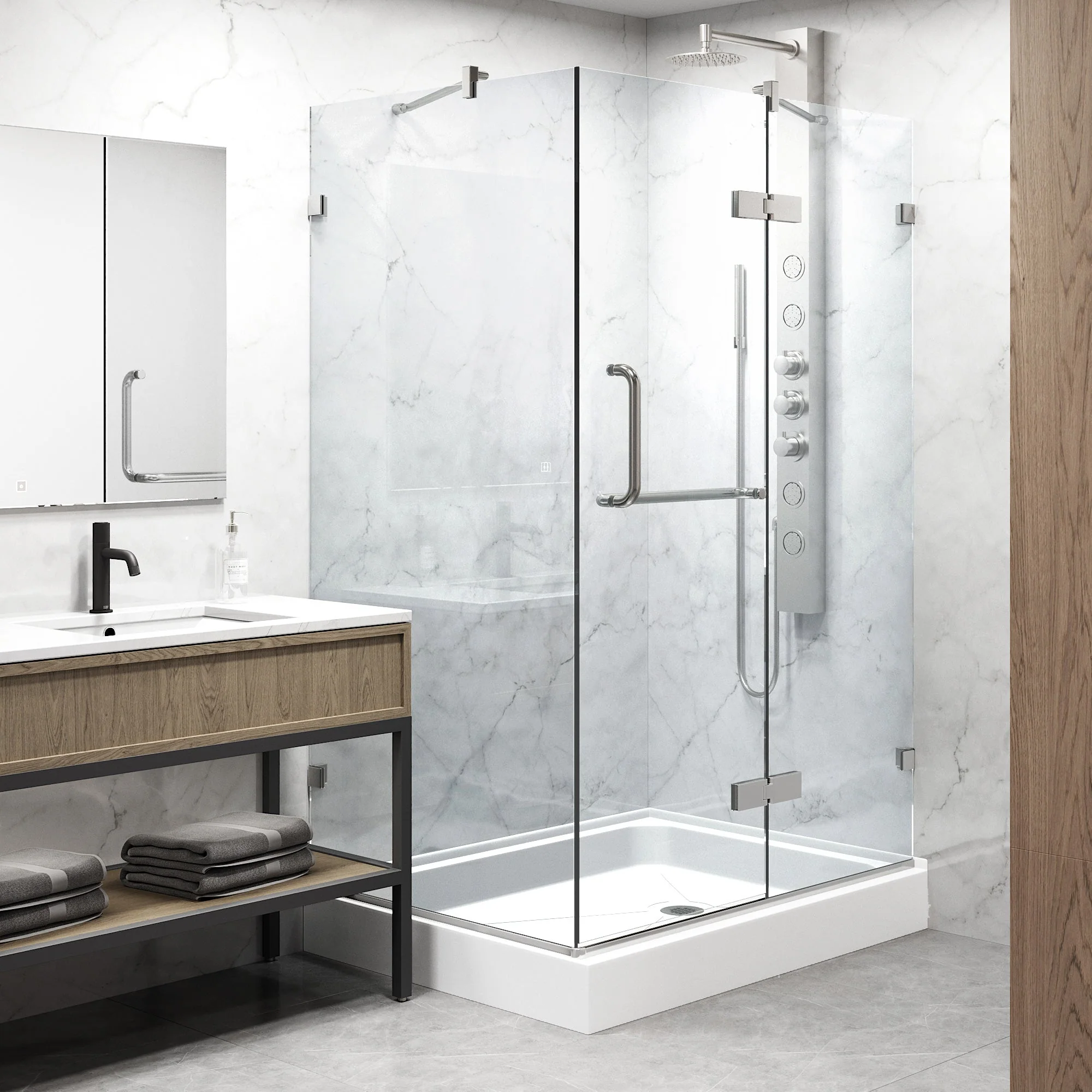Monteray Frameless Square Shower Enclosure - Image 123