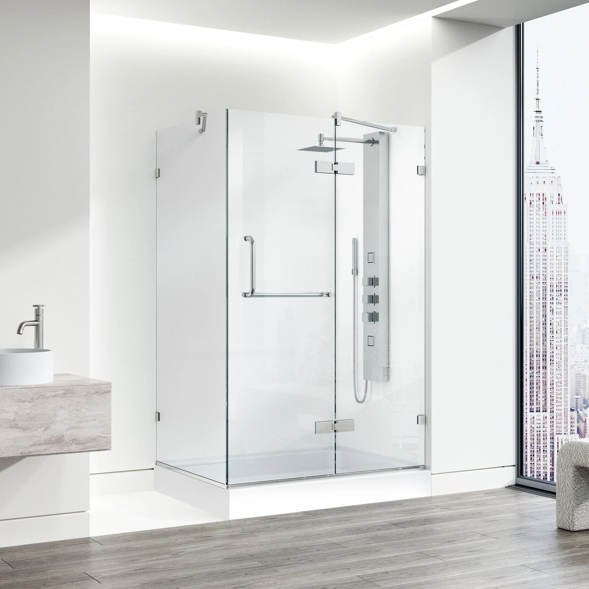 Monteray Frameless Square Shower Enclosure - Image 125