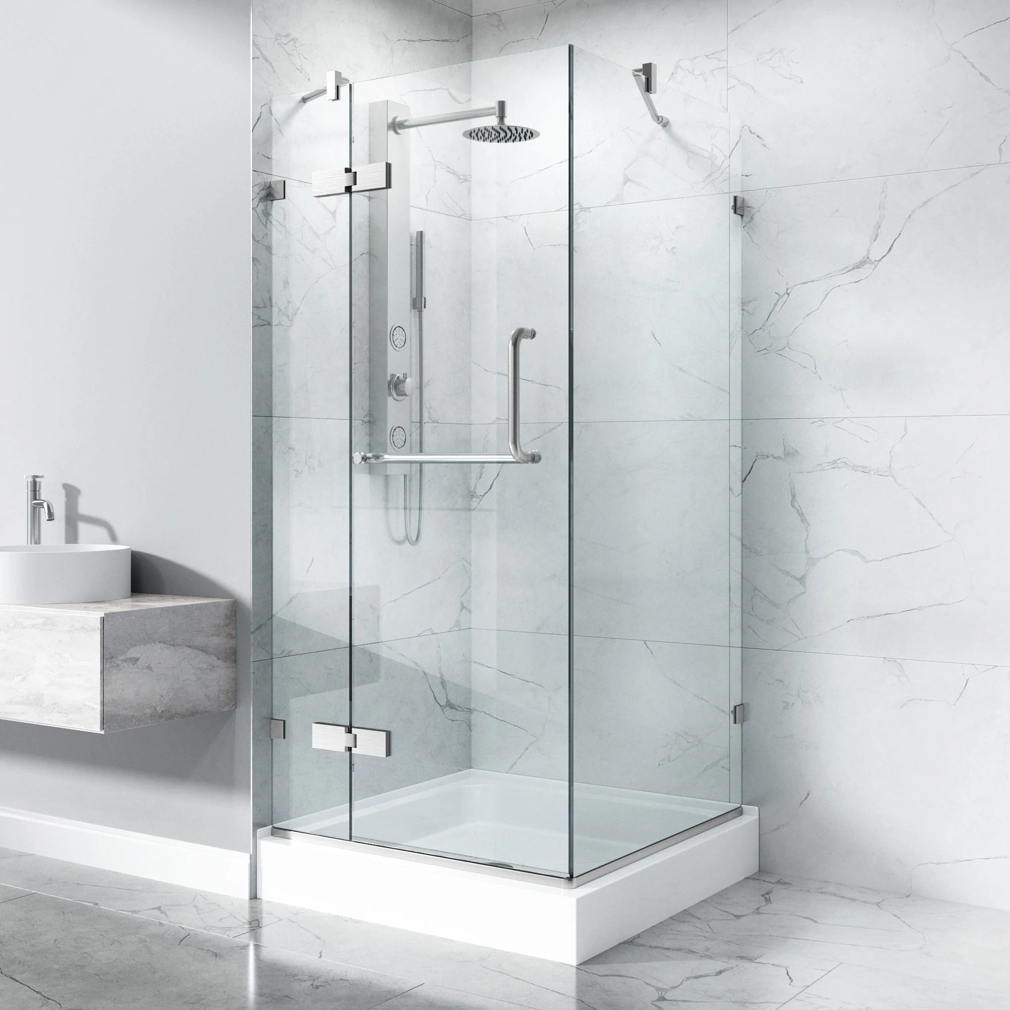 Monteray Frameless Square Shower Enclosure - Image 129