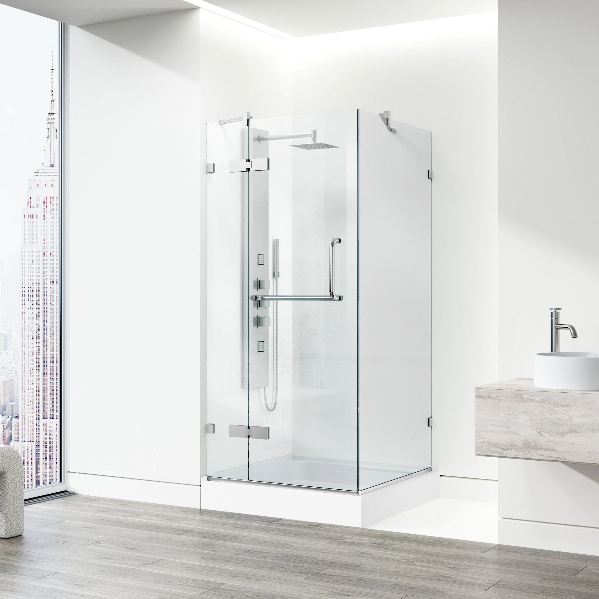 Monteray Frameless Square Shower Enclosure - Image 135