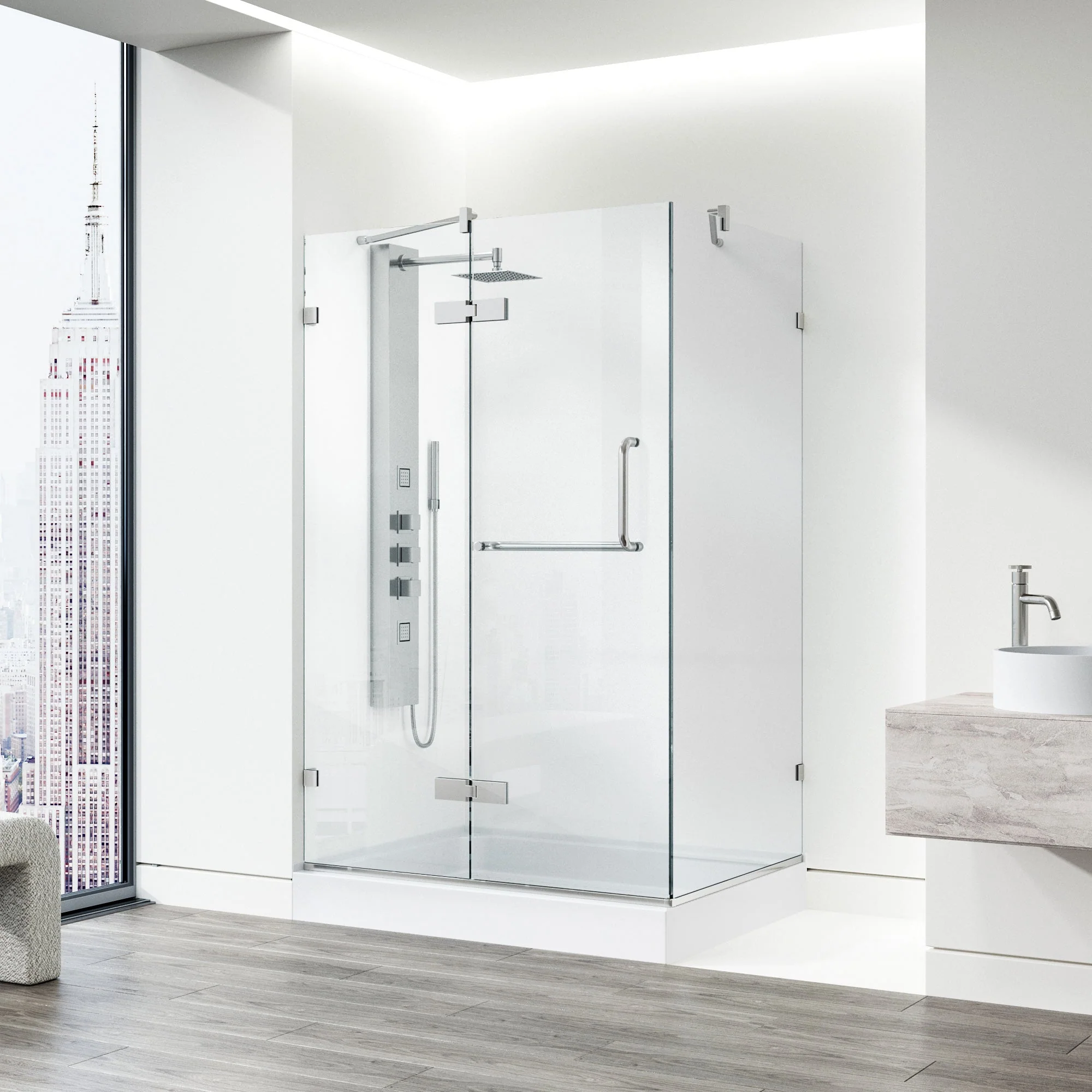 Monteray Frameless Square Shower Enclosure - Image 145
