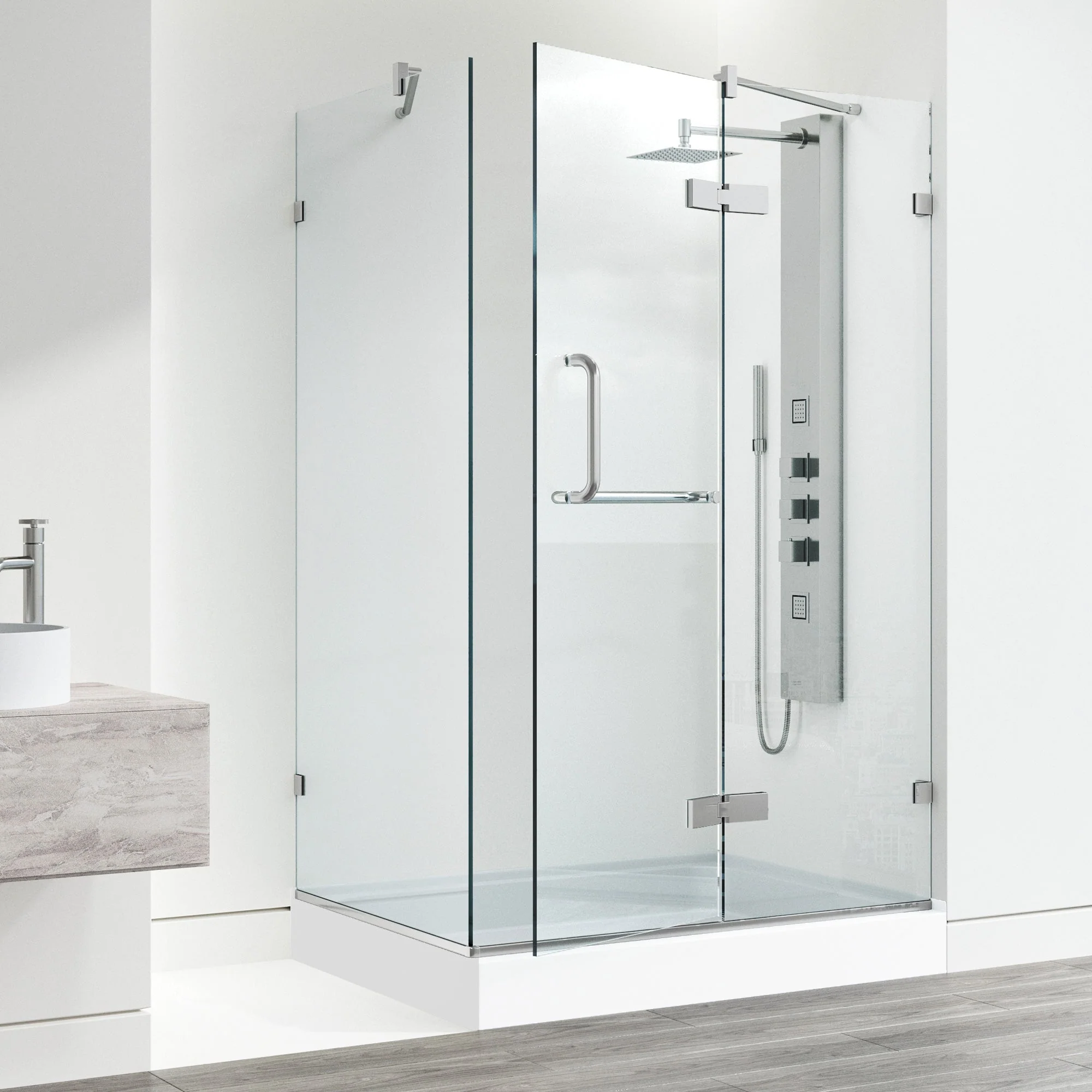 Monteray Frameless Square Shower Enclosure - Image 154