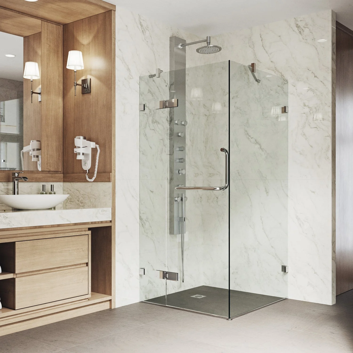 Monteray Frameless Square Shower Enclosure - Image 164