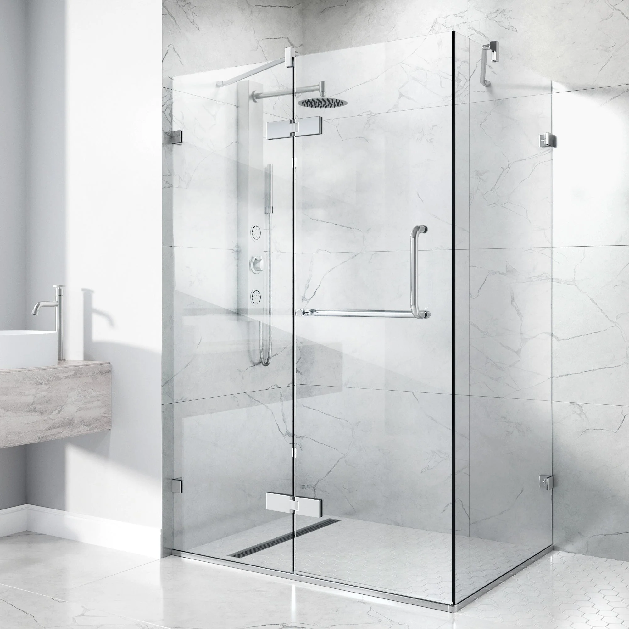 Monteray Frameless Square Shower Enclosure - Image 169