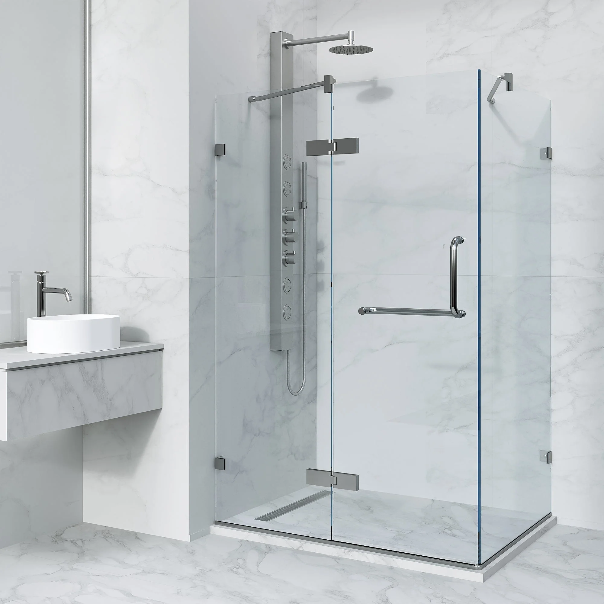 Monteray Frameless Square Shower Enclosure - Image 18