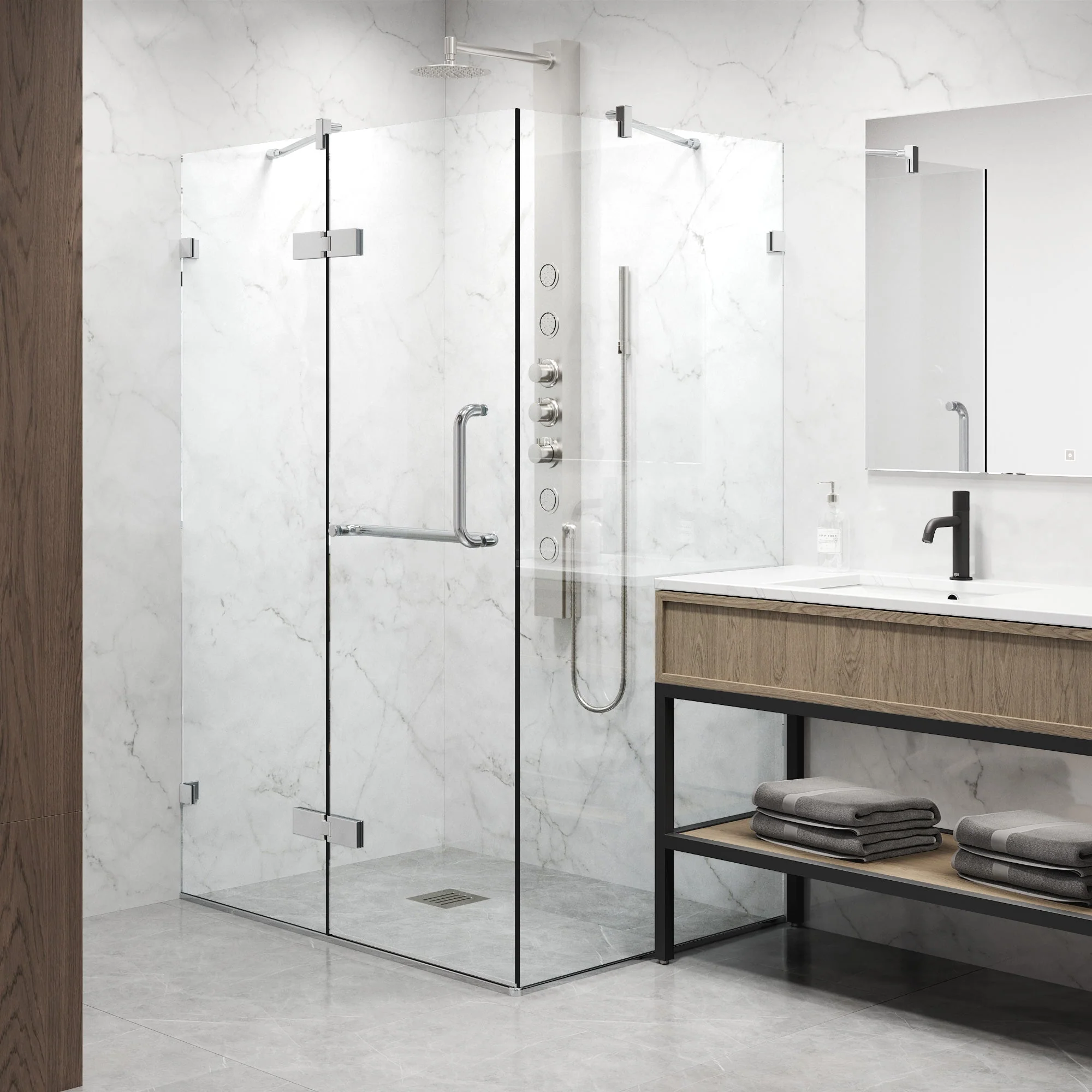 Monteray Frameless Square Shower Enclosure - Image 186