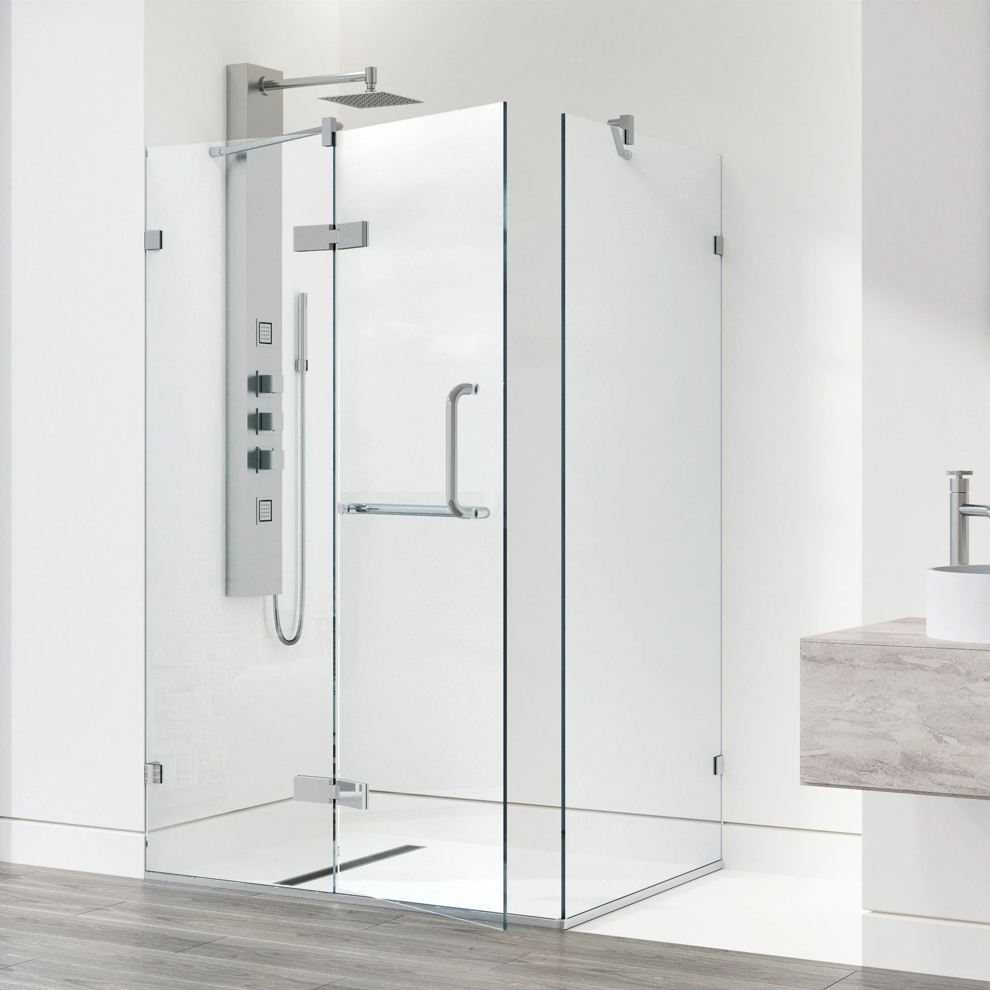 Monteray Frameless Square Shower Enclosure - Image 187