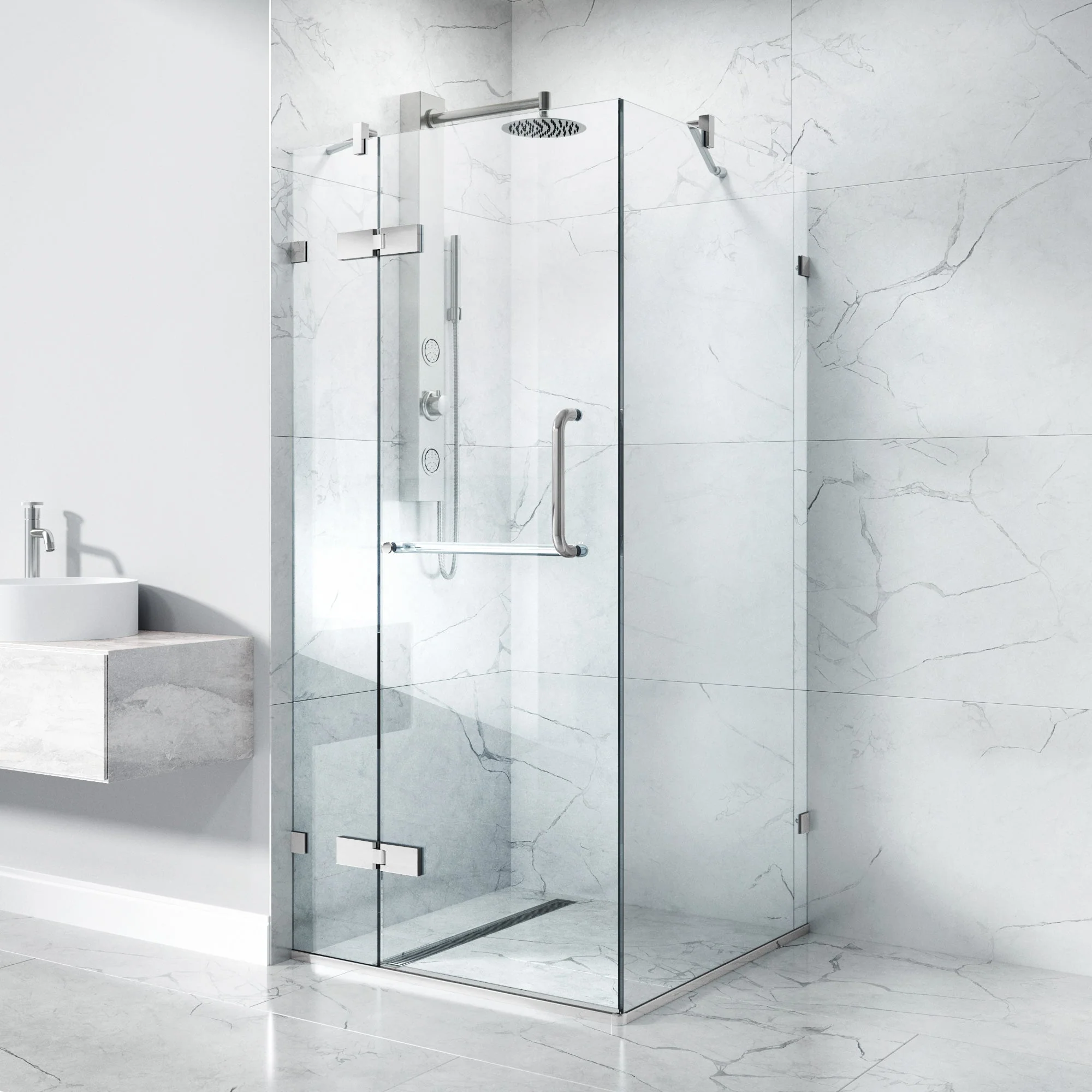Monteray Frameless Square Shower Enclosure - Image 191