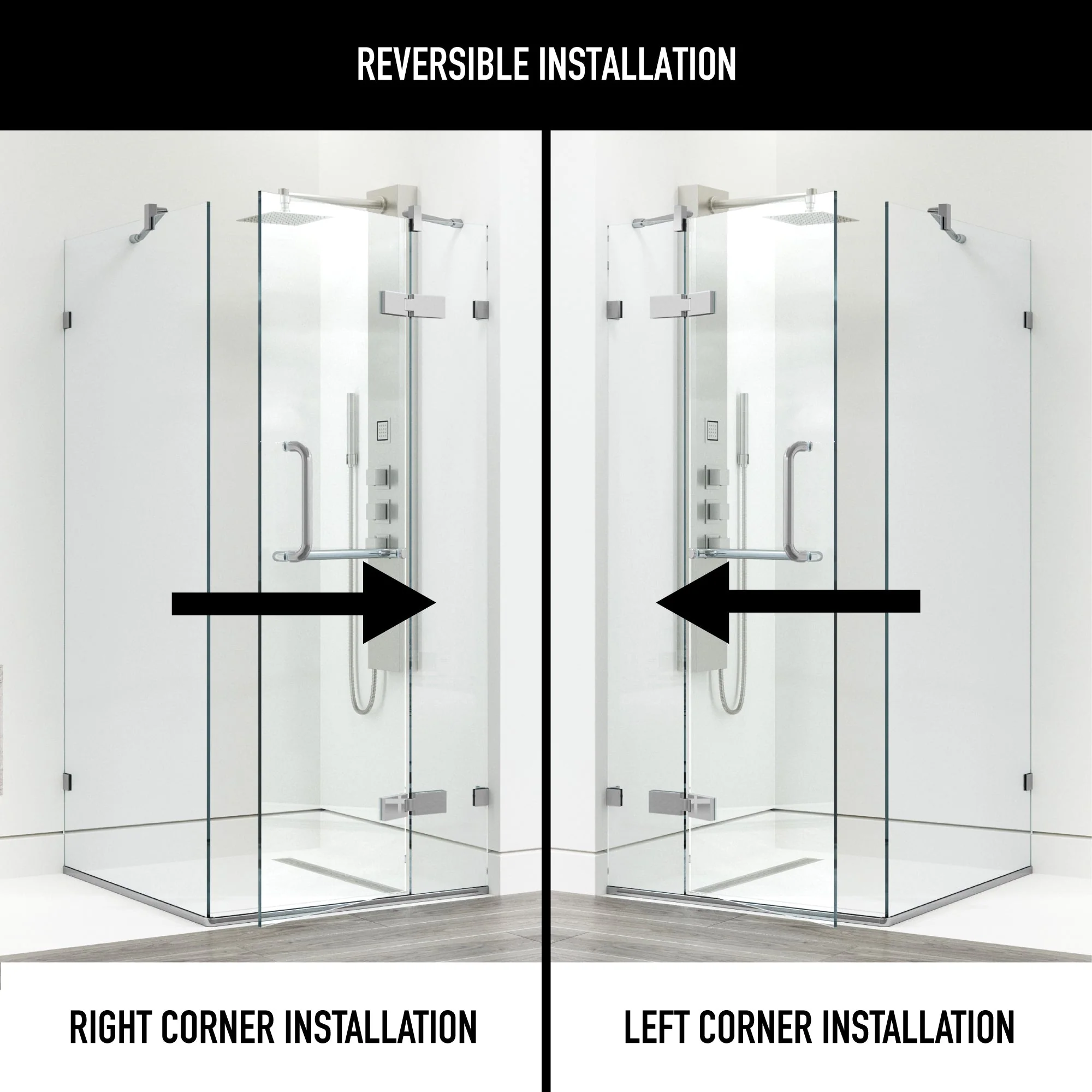 Monteray Frameless Square Shower Enclosure - Image 195