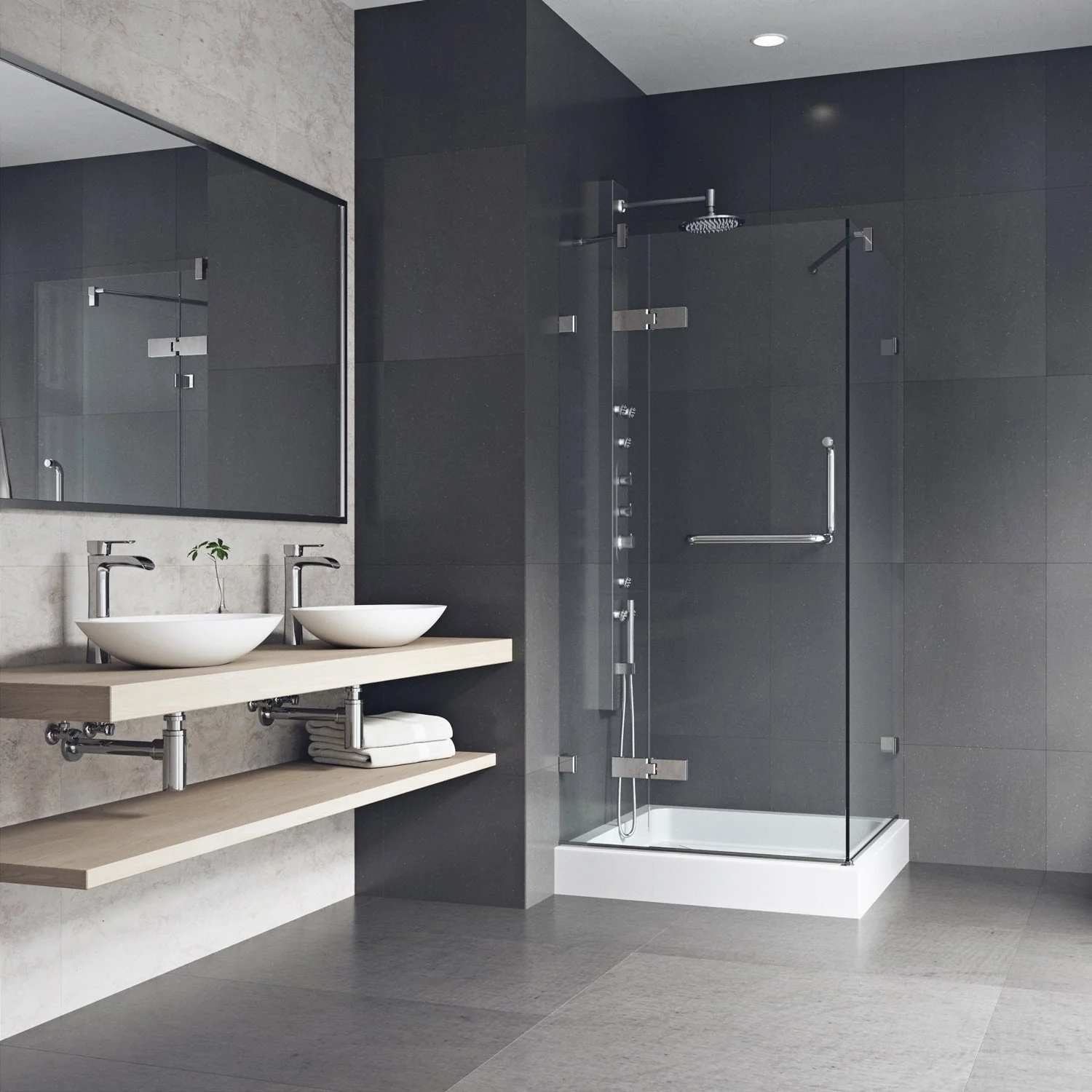 Monteray Frameless Square Shower Enclosure - Image 216