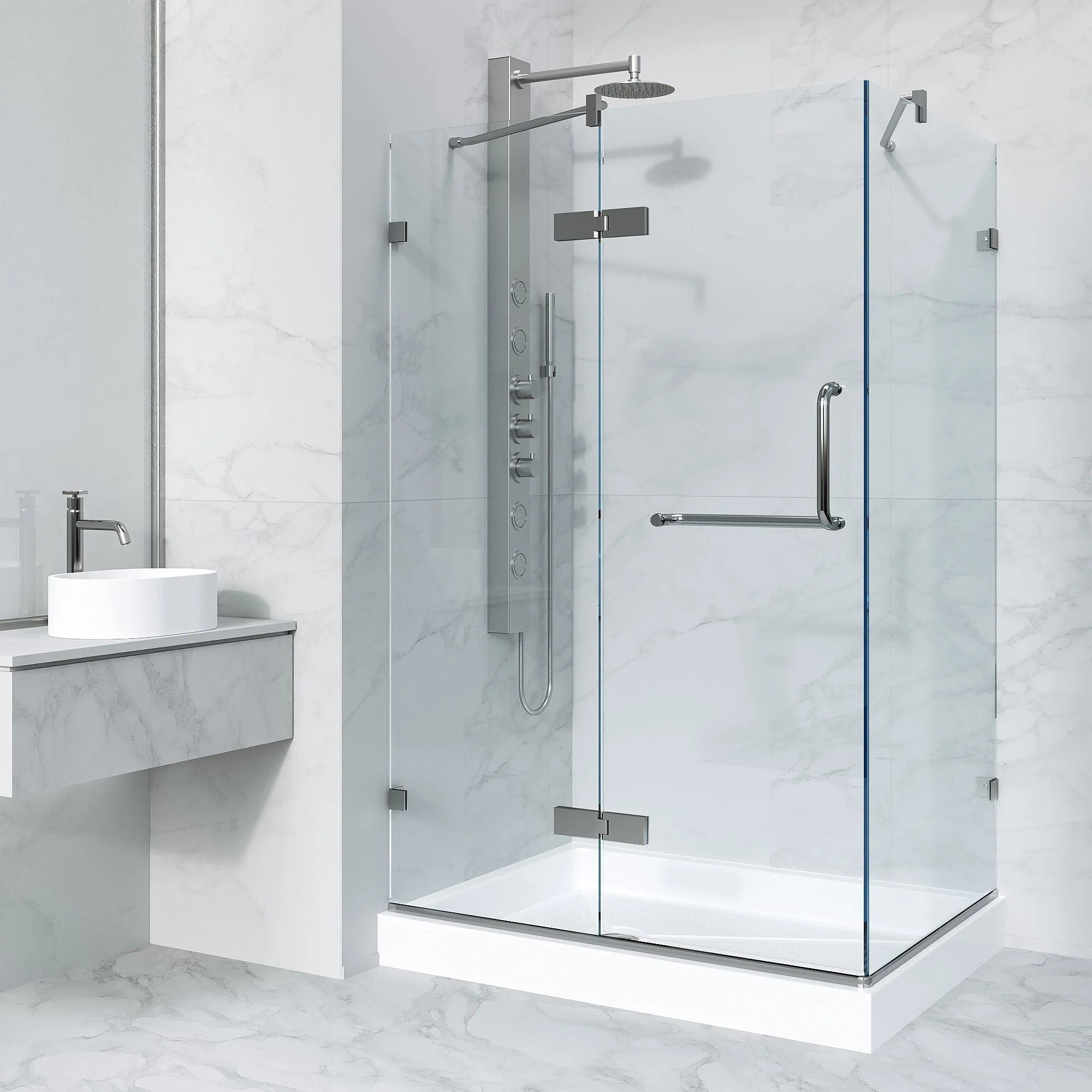 Monteray Frameless Square Shower Enclosure - Image 22
