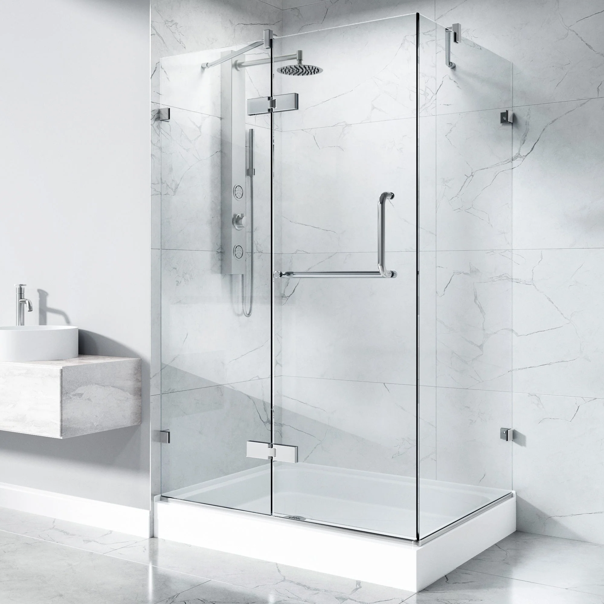Monteray Frameless Square Shower Enclosure - Image 223