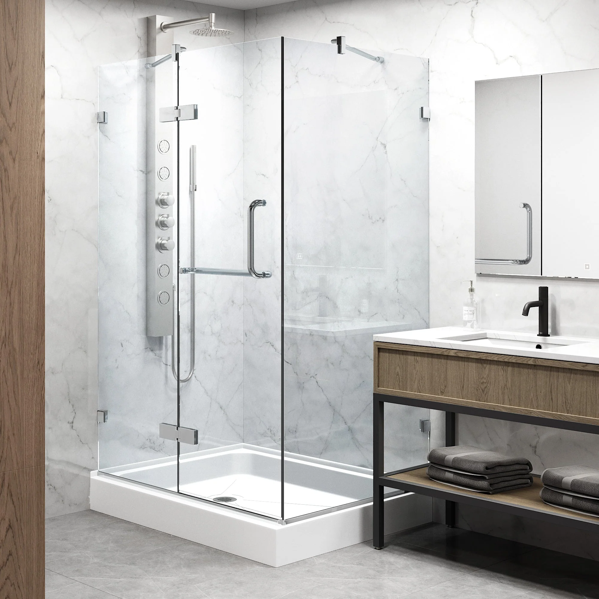 Monteray Frameless Square Shower Enclosure - Image 227