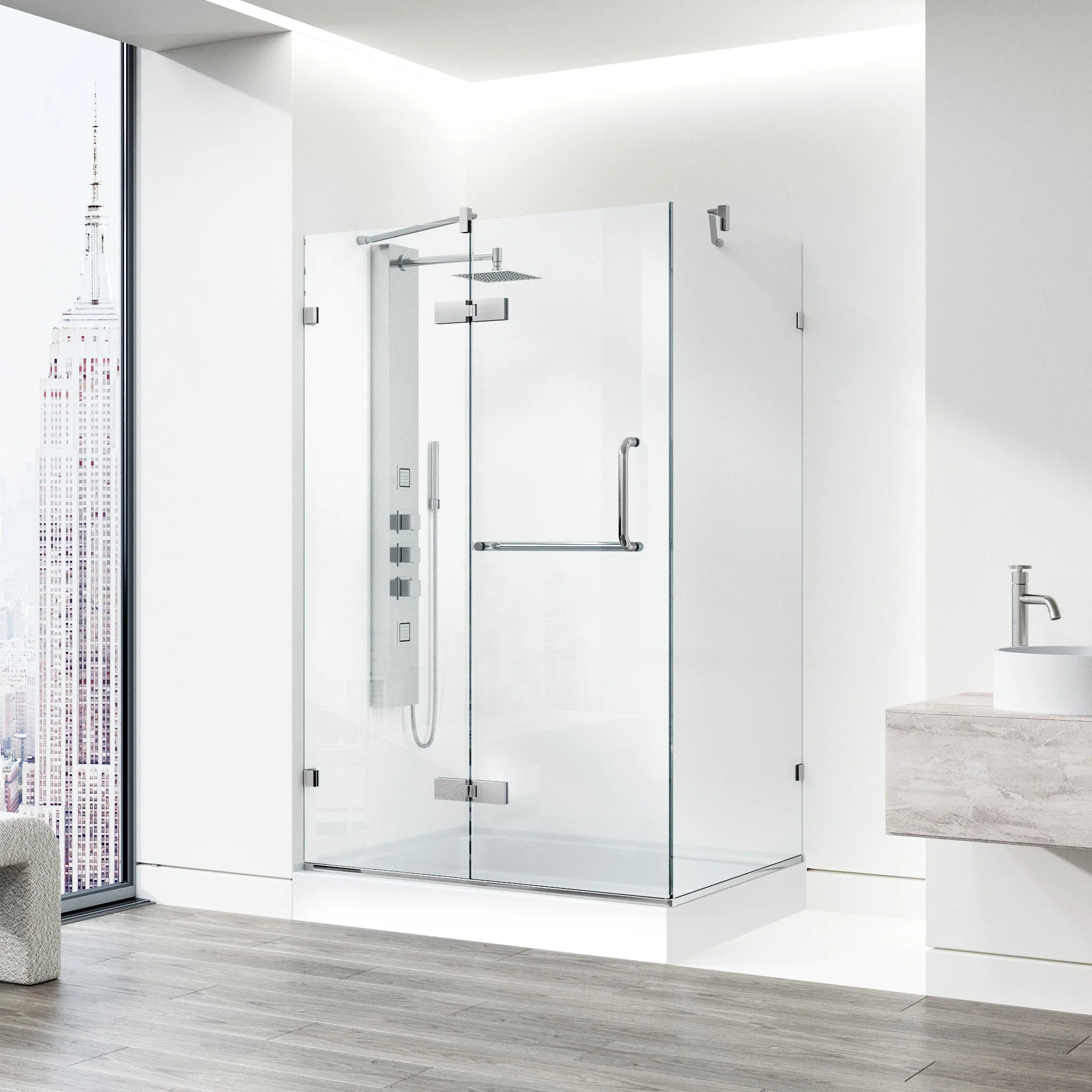 Monteray Frameless Square Shower Enclosure - Image 229