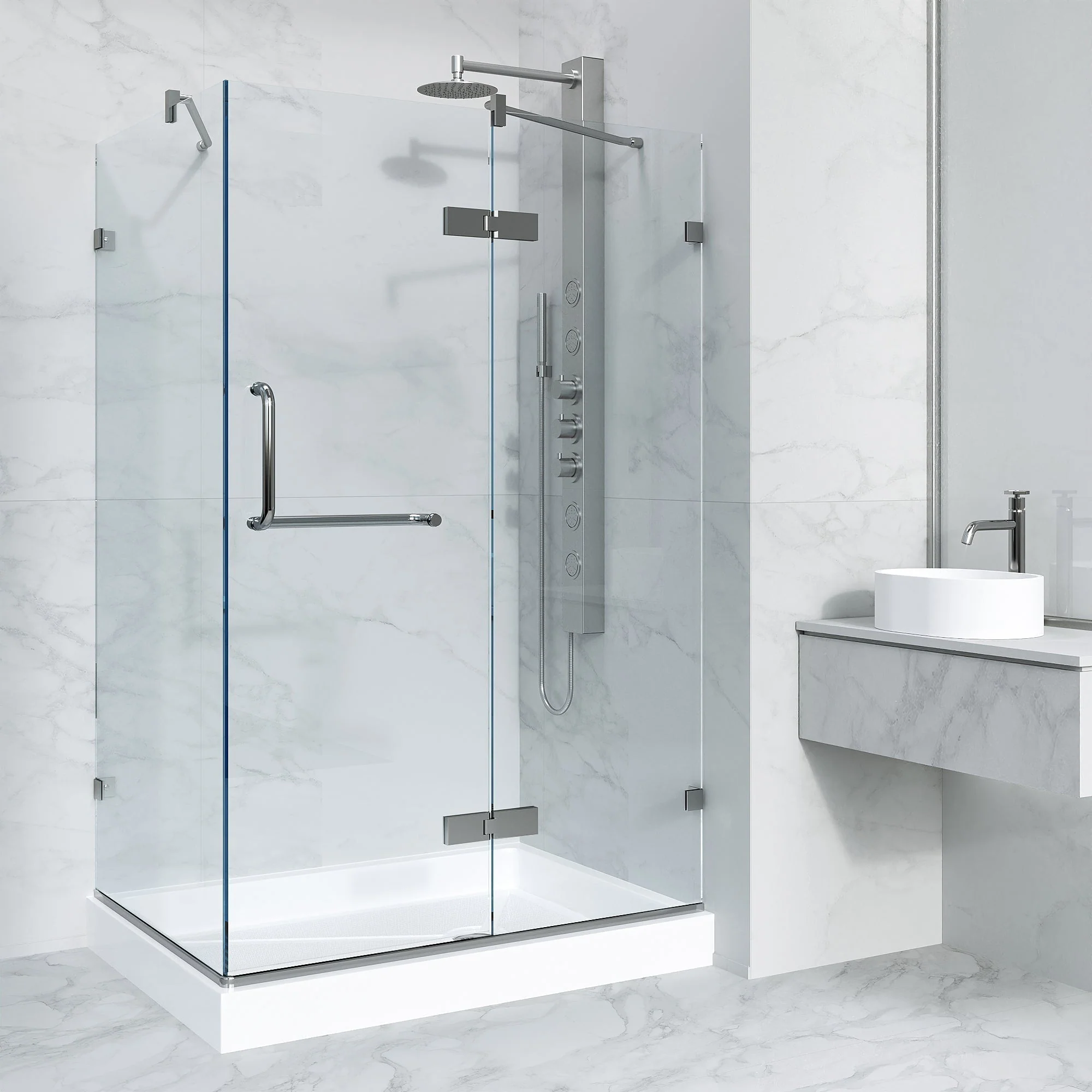 Monteray Frameless Square Shower Enclosure - Image 23