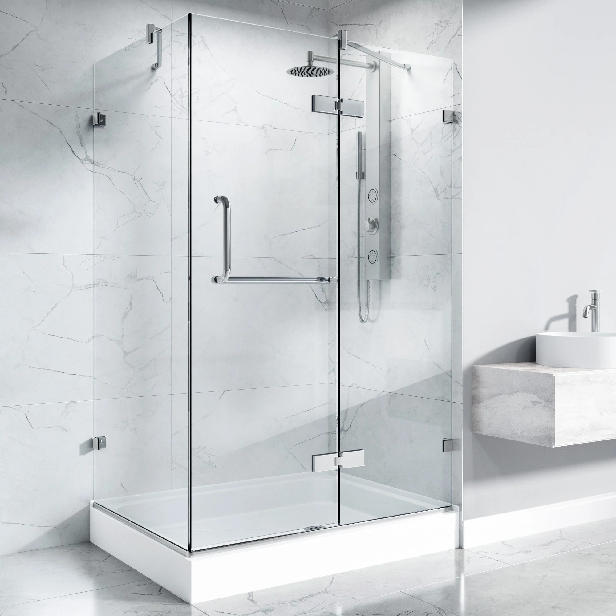 Monteray Frameless Square Shower Enclosure - Image 233