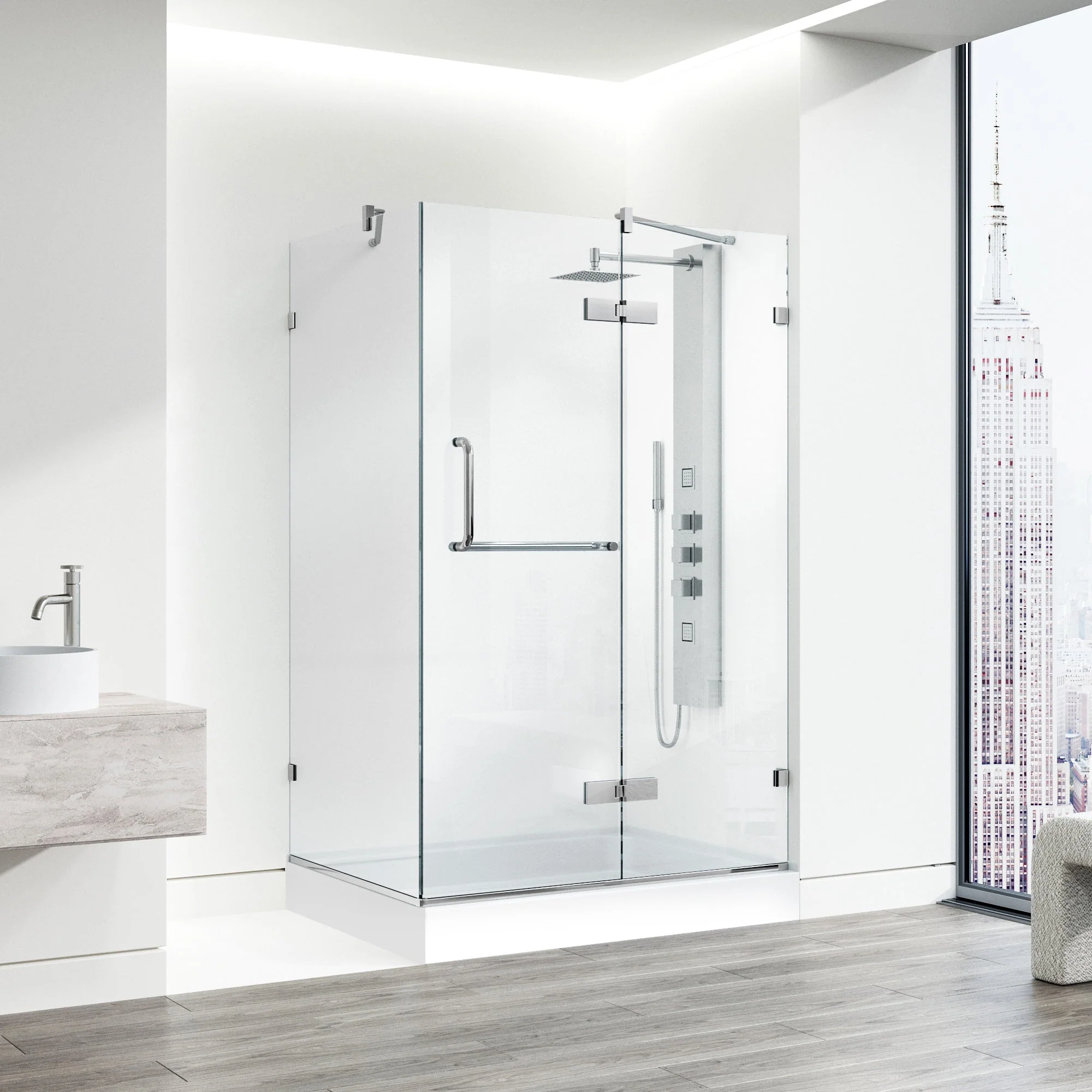 Monteray Frameless Square Shower Enclosure - Image 239