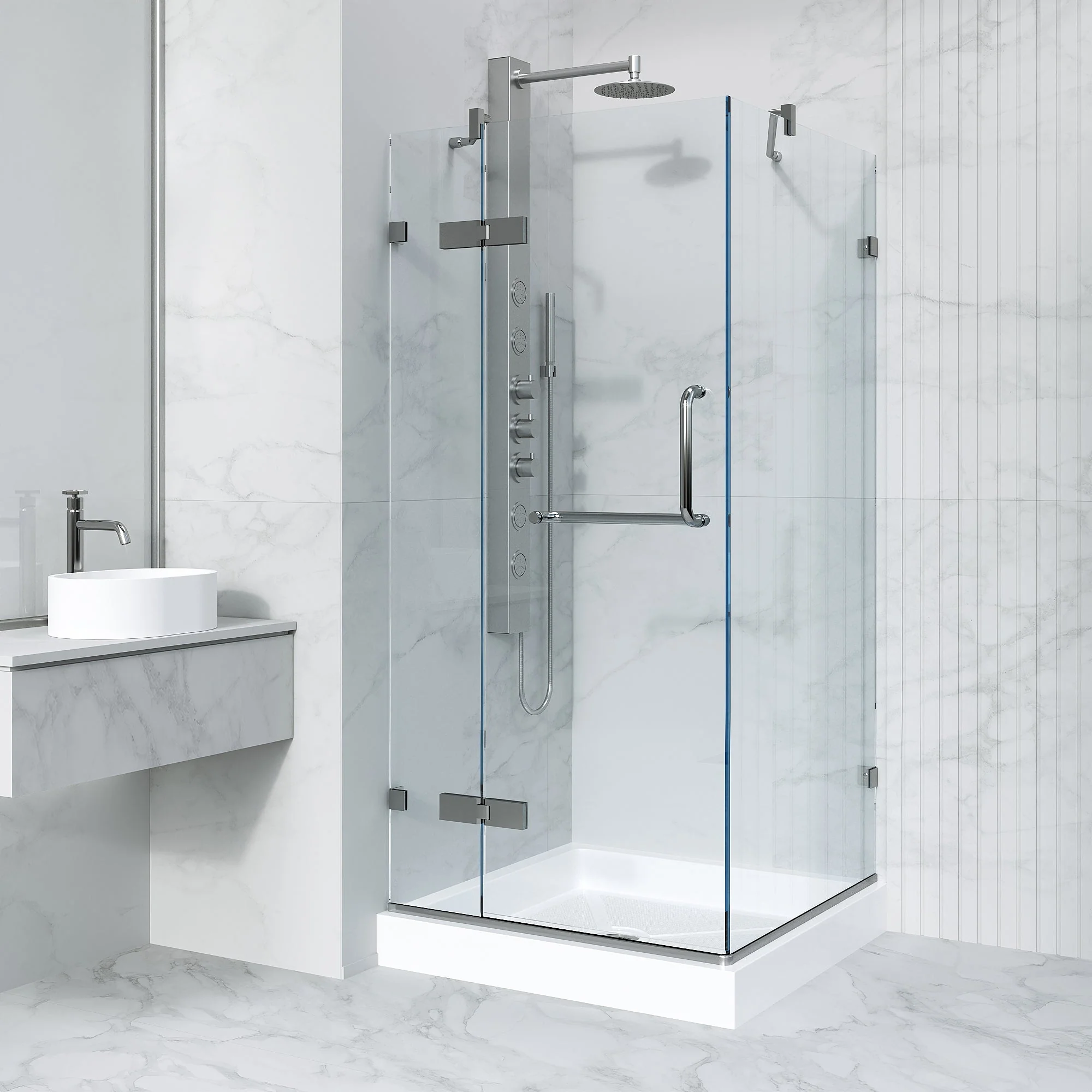 Monteray Frameless Square Shower Enclosure - Image 24