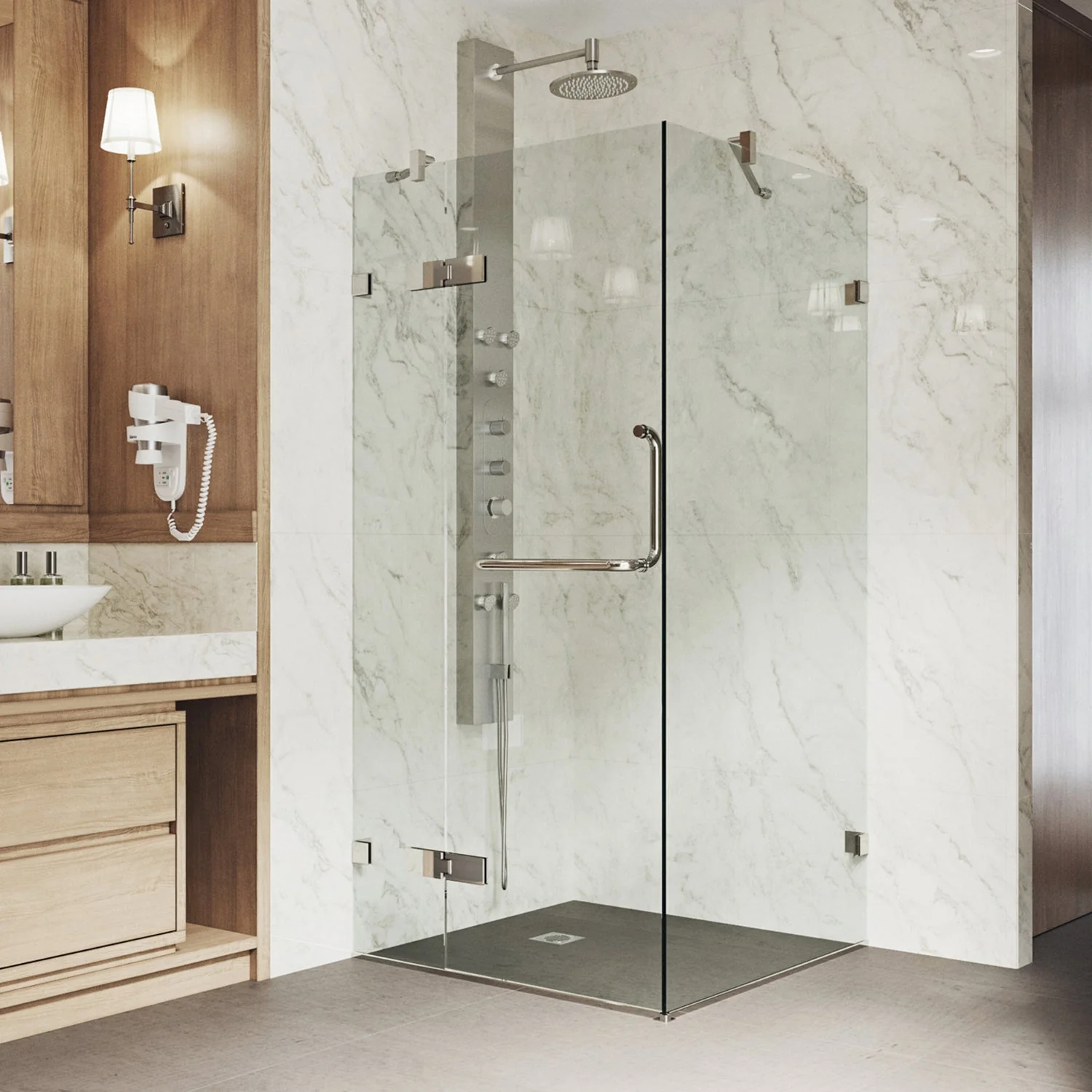 Monteray Frameless Square Shower Enclosure - Image 27