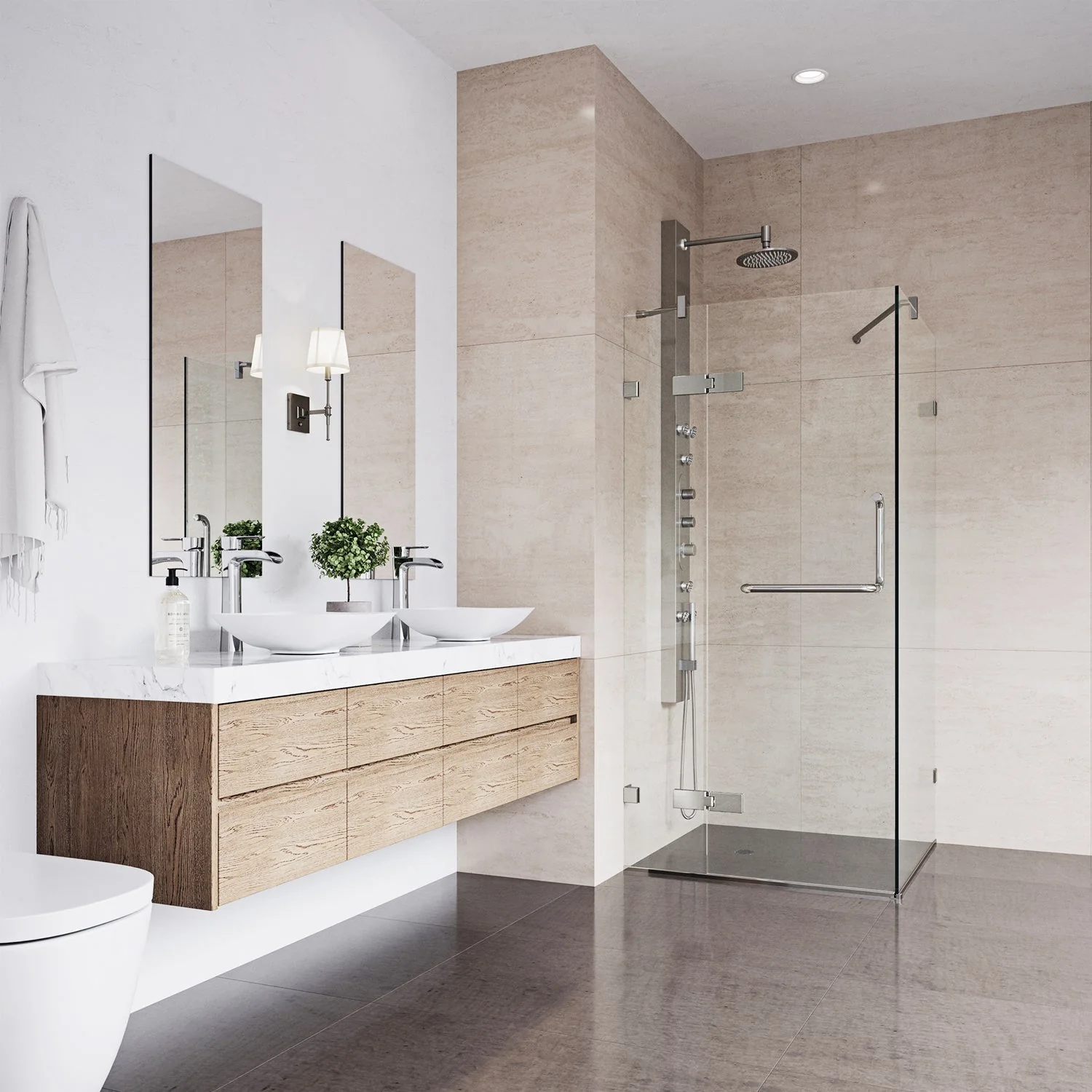Monteray Frameless Square Shower Enclosure - Image 29