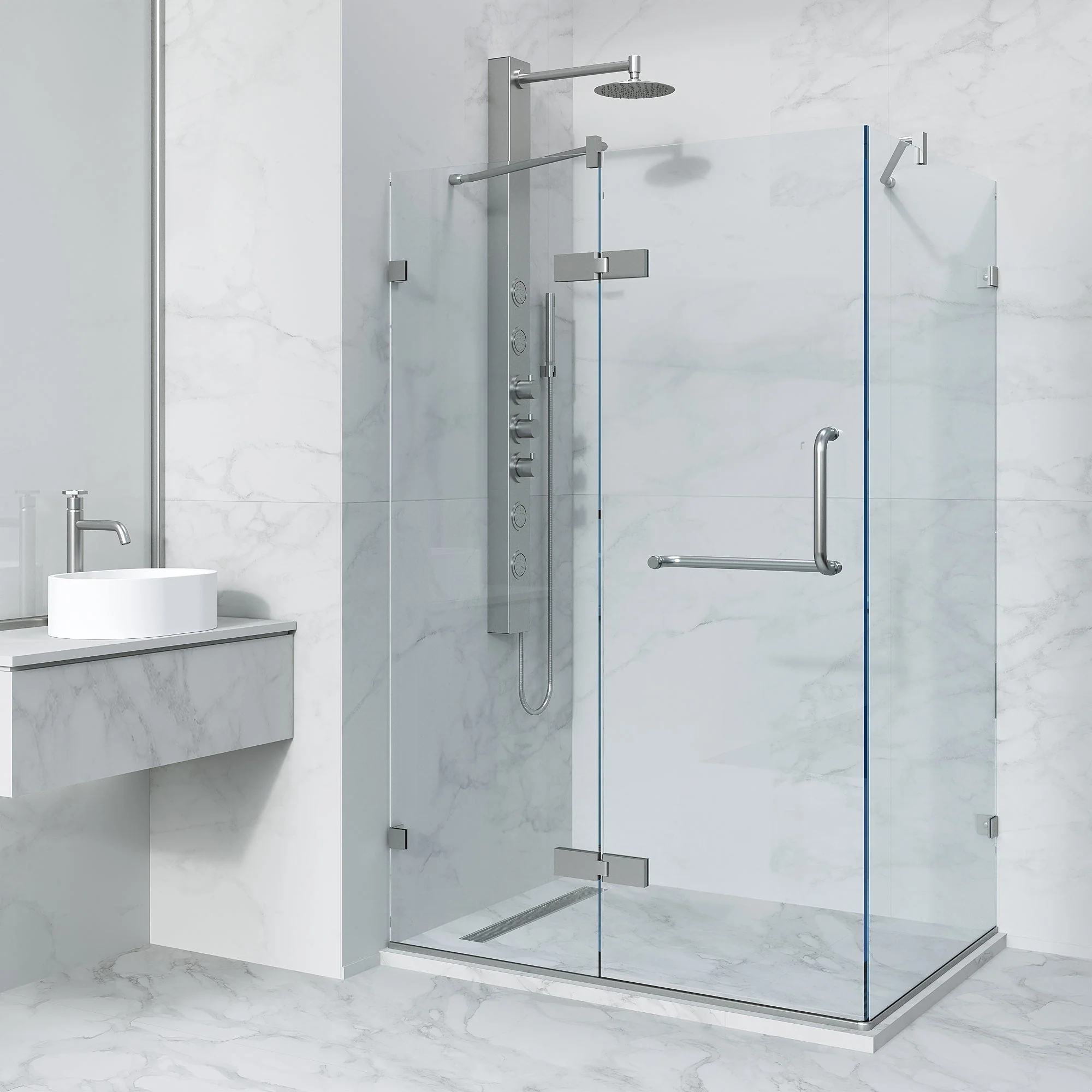 Monteray Frameless Square Shower Enclosure - Image 3