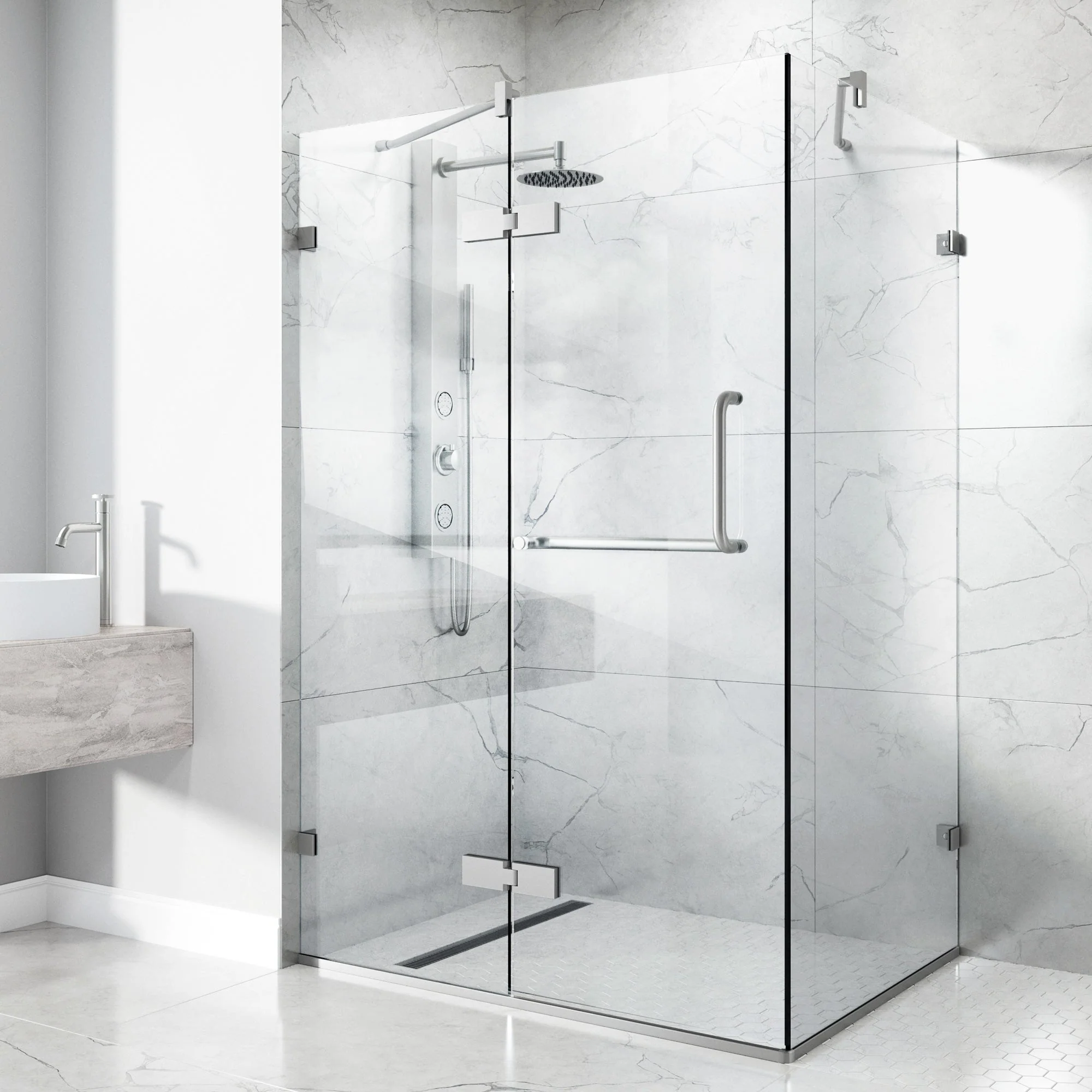 Monteray Frameless Square Shower Enclosure - Image 36