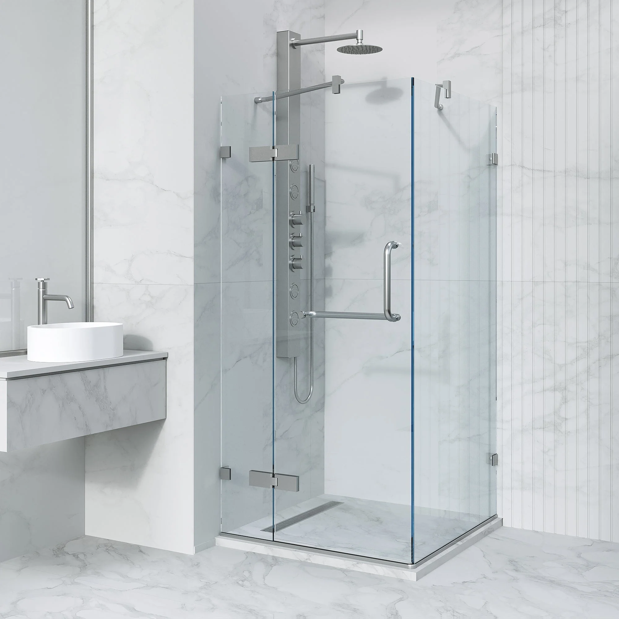 Monteray Frameless Square Shower Enclosure - Image 4
