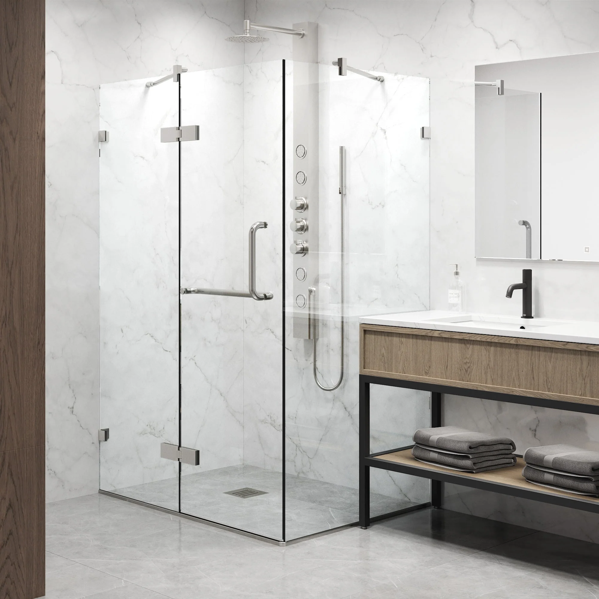 Monteray Frameless Square Shower Enclosure - Image 42