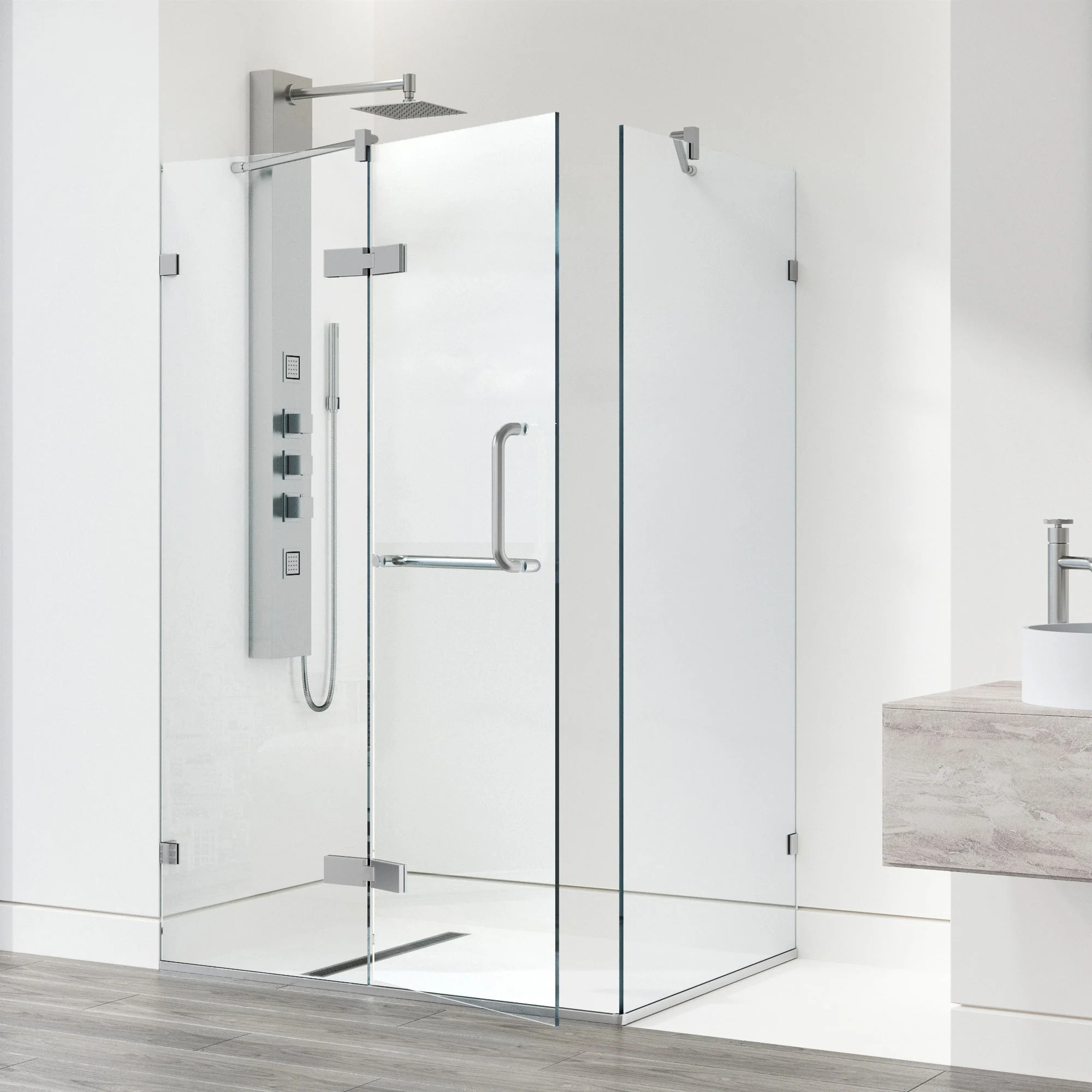 Monteray Frameless Square Shower Enclosure - Image 43