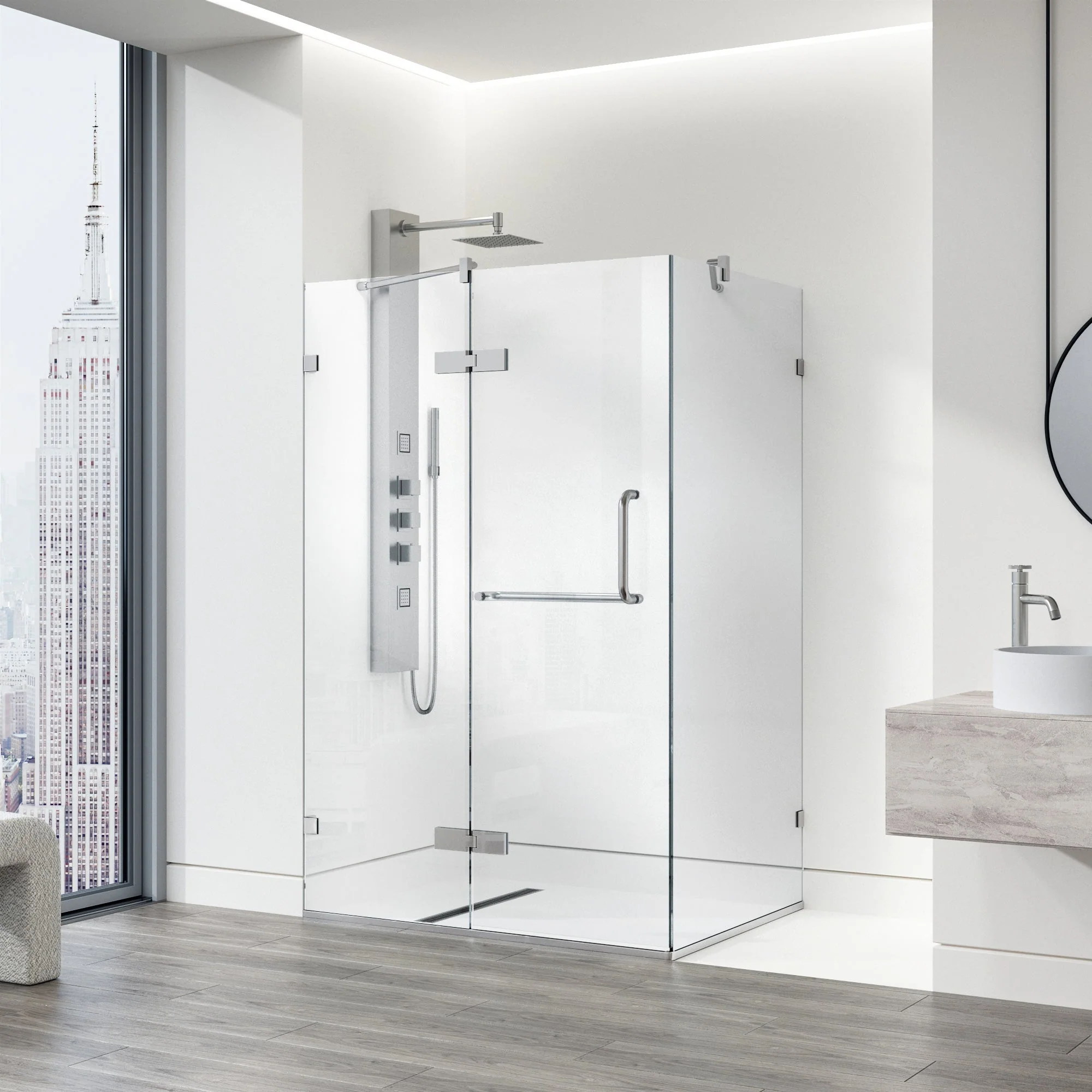 Monteray Frameless Square Shower Enclosure - Image 44
