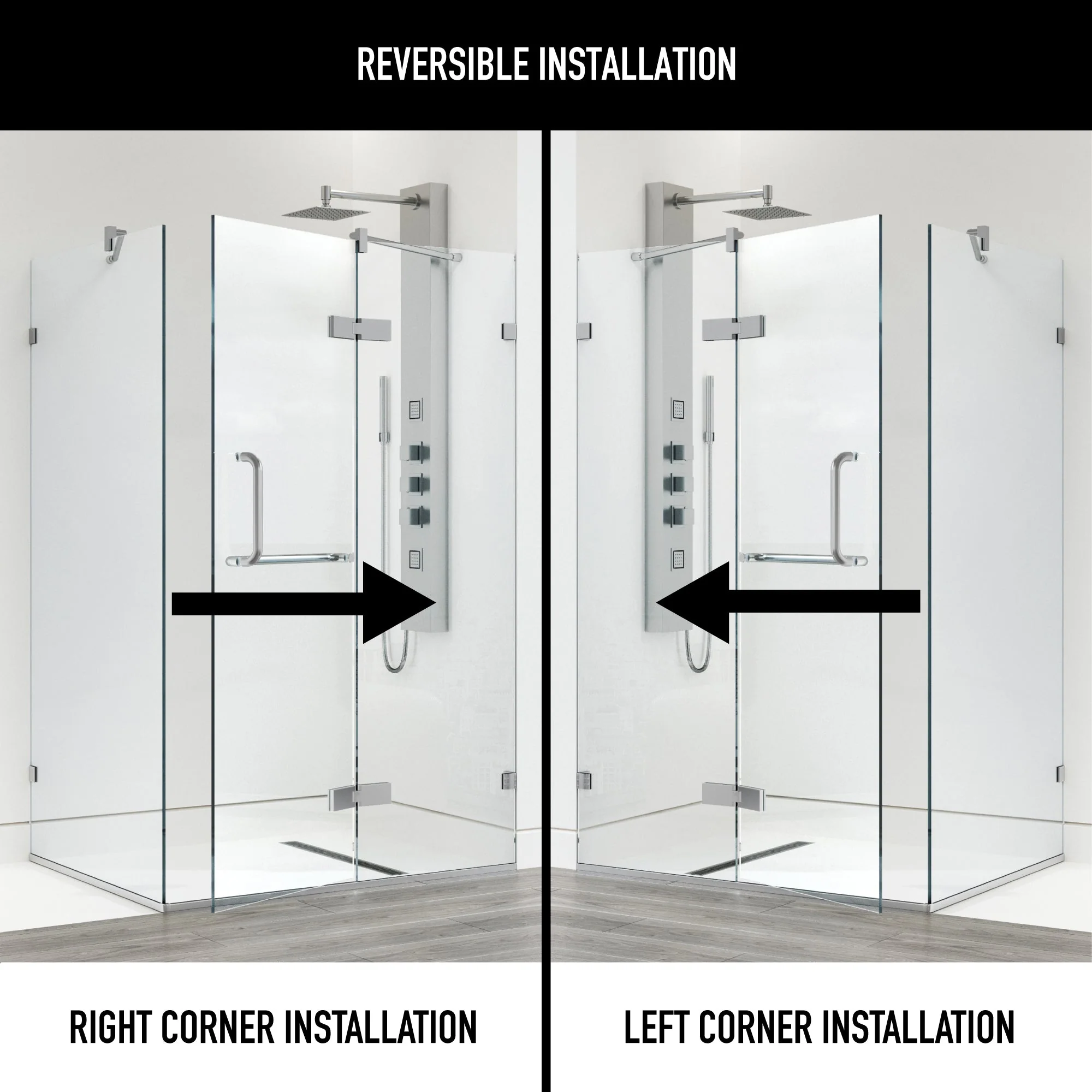 Monteray Frameless Square Shower Enclosure - Image 51