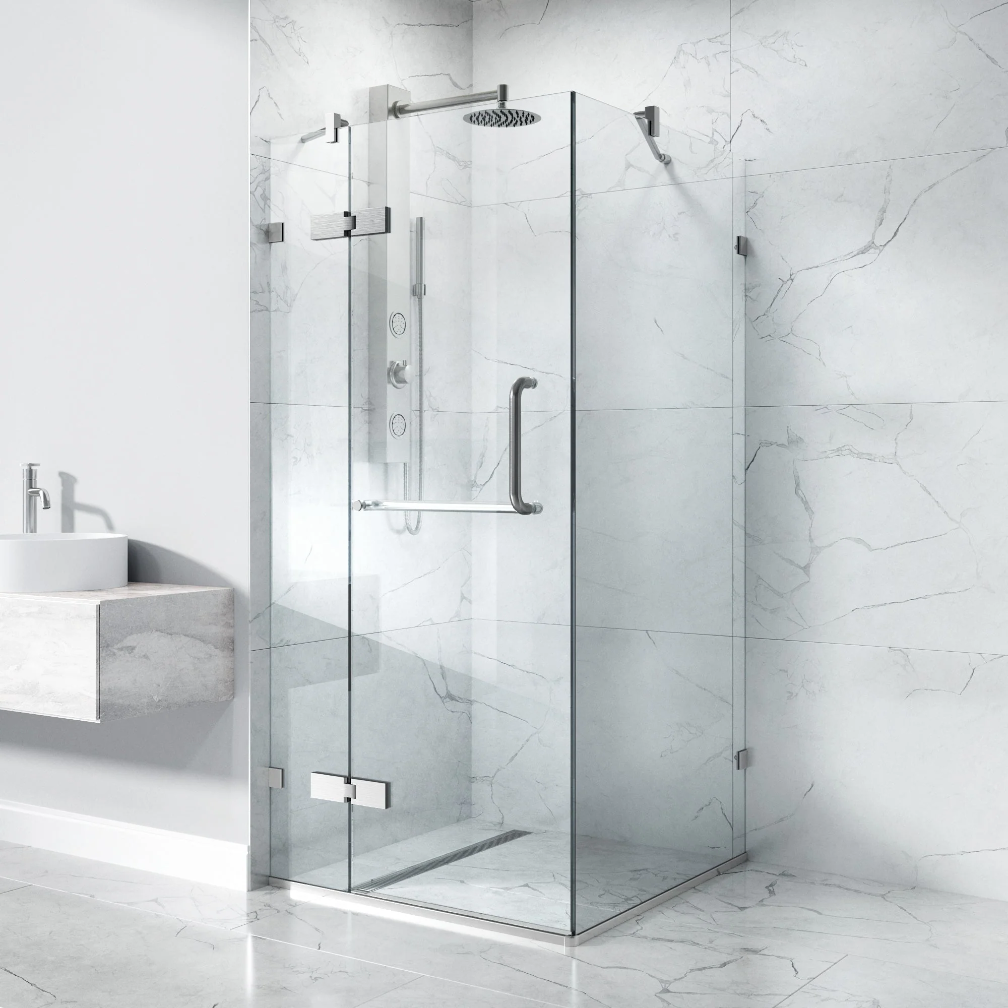 Monteray Frameless Square Shower Enclosure - Image 58