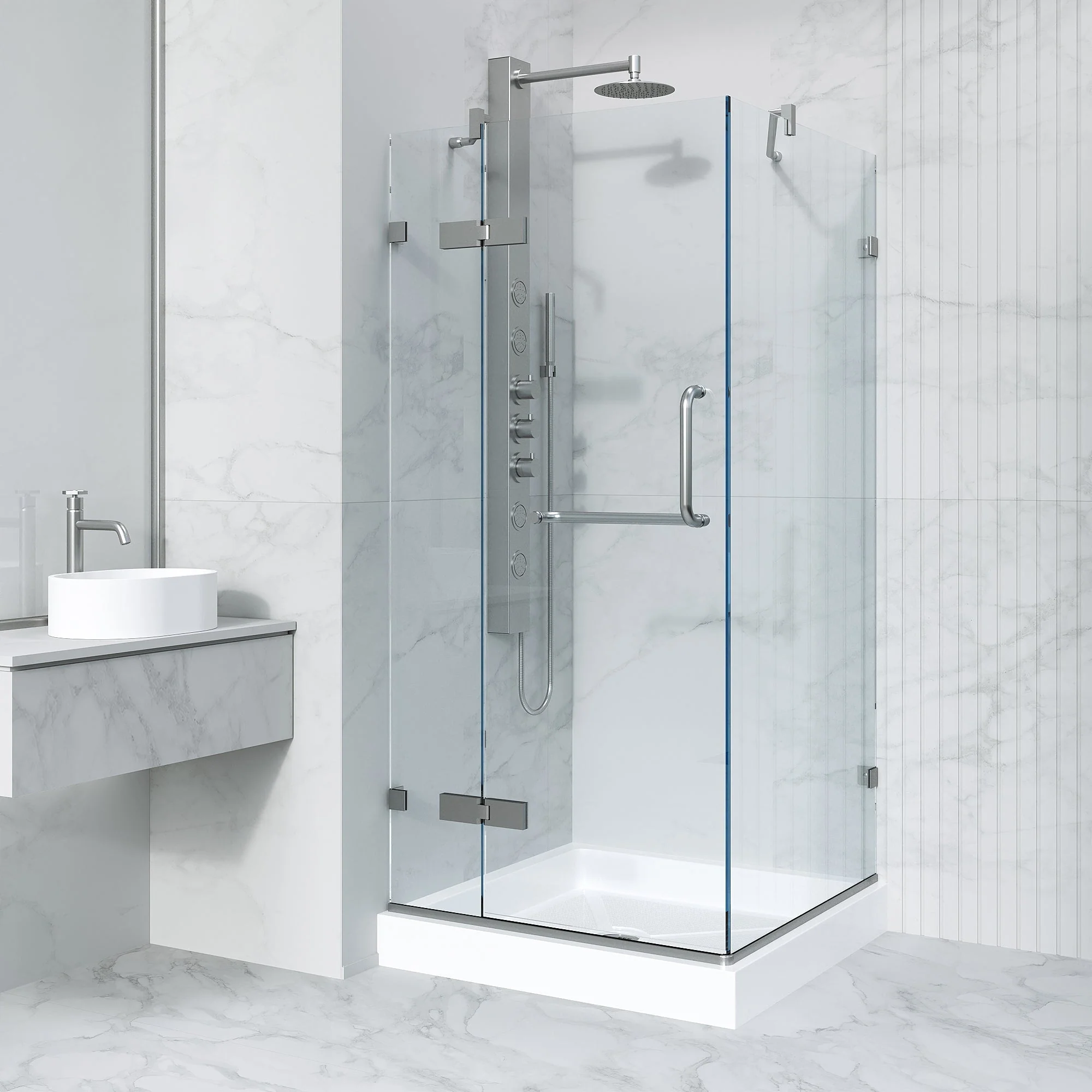 Monteray Frameless Square Shower Enclosure - Image 6