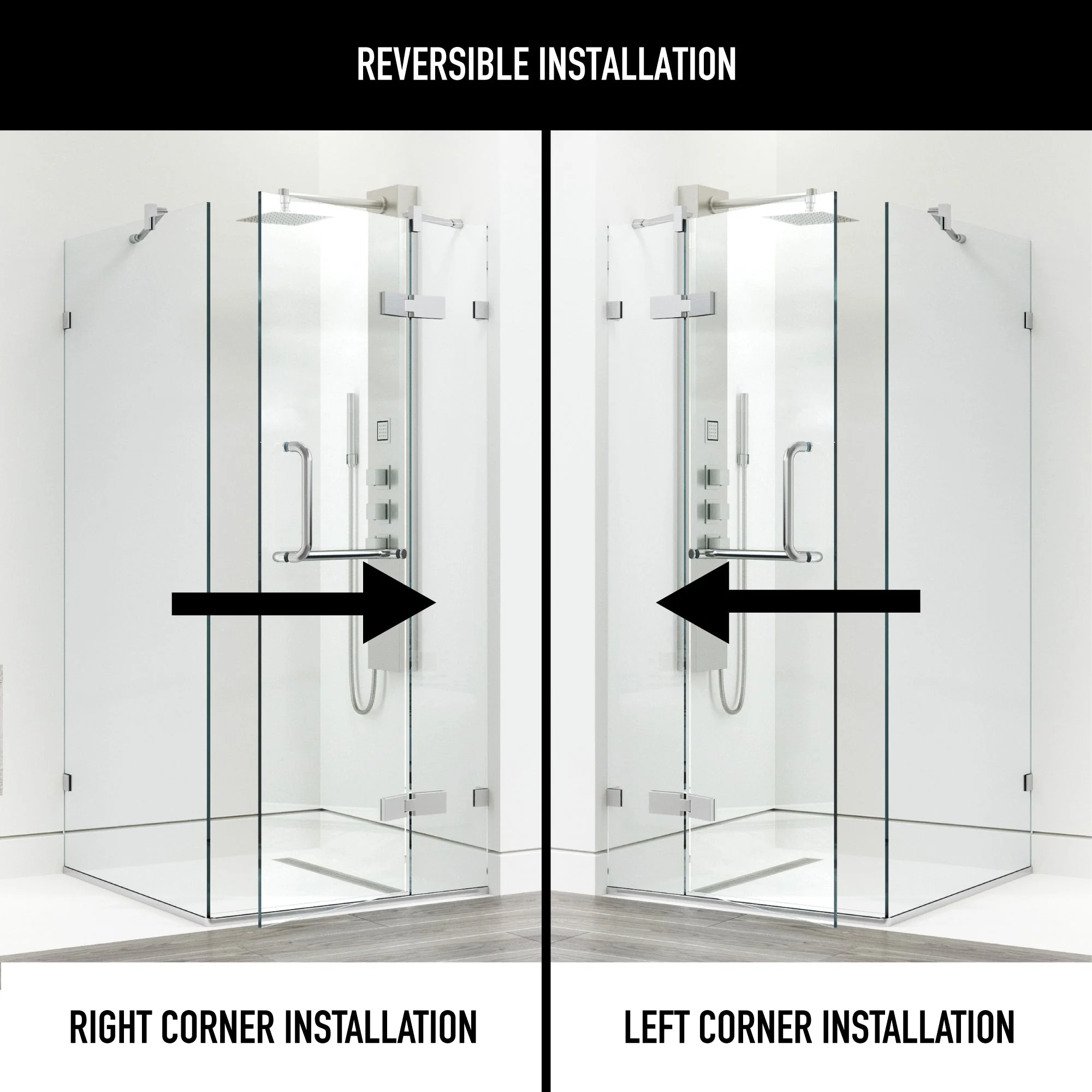 Monteray Frameless Square Shower Enclosure - Image 62