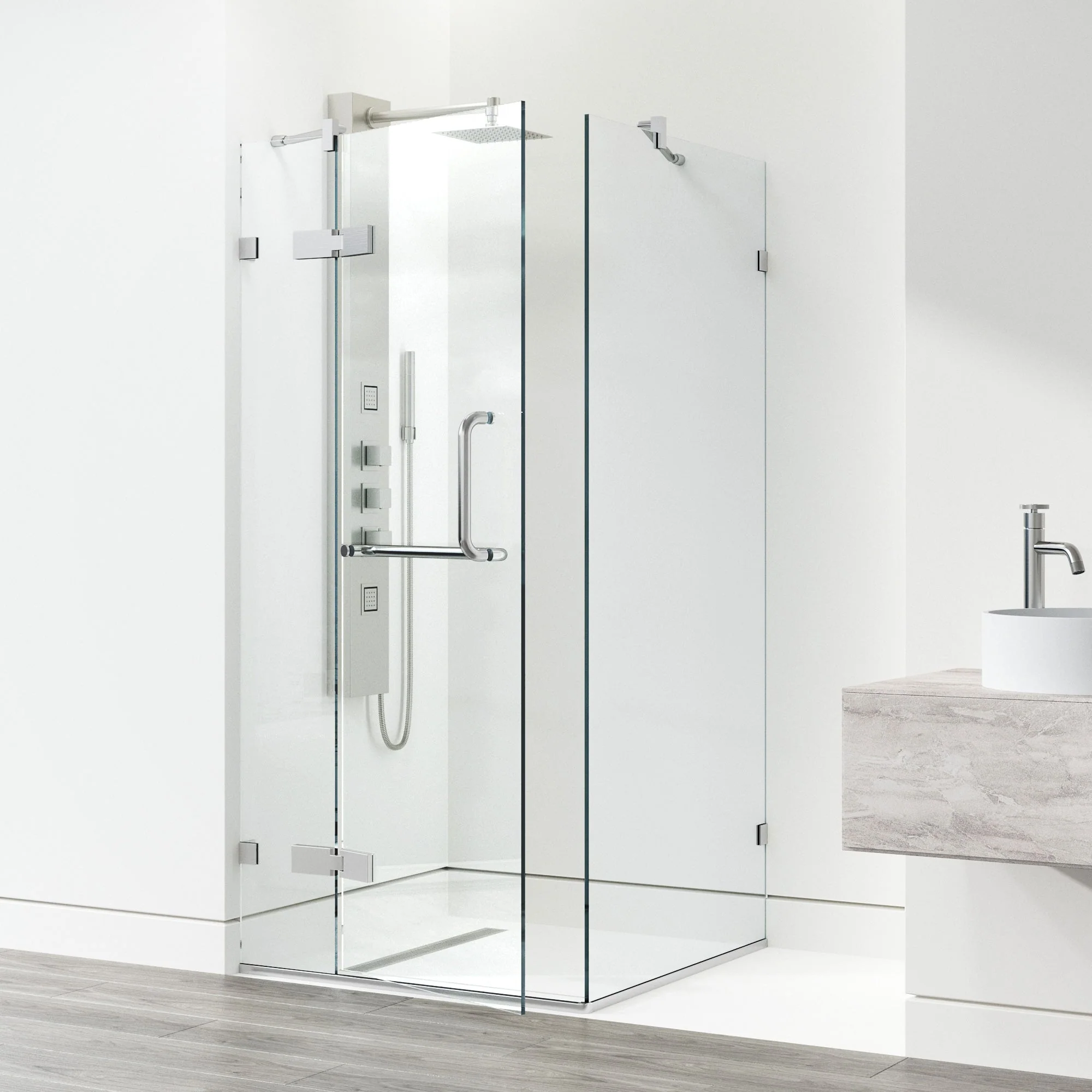 Monteray Frameless Square Shower Enclosure - Image 65