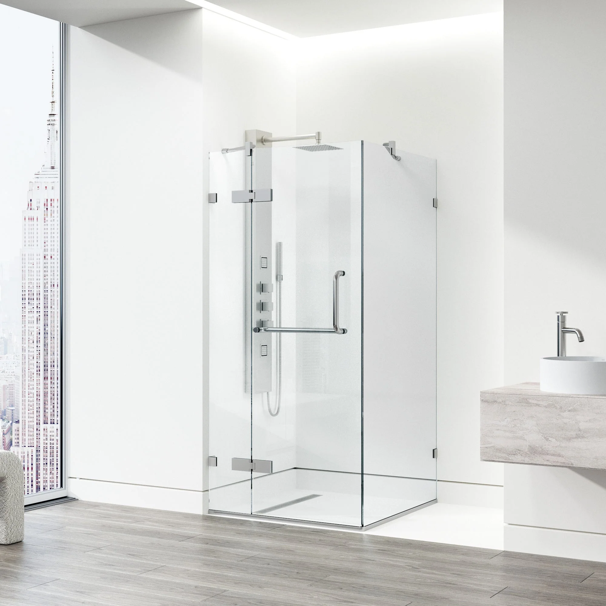 Monteray Frameless Square Shower Enclosure - Image 66